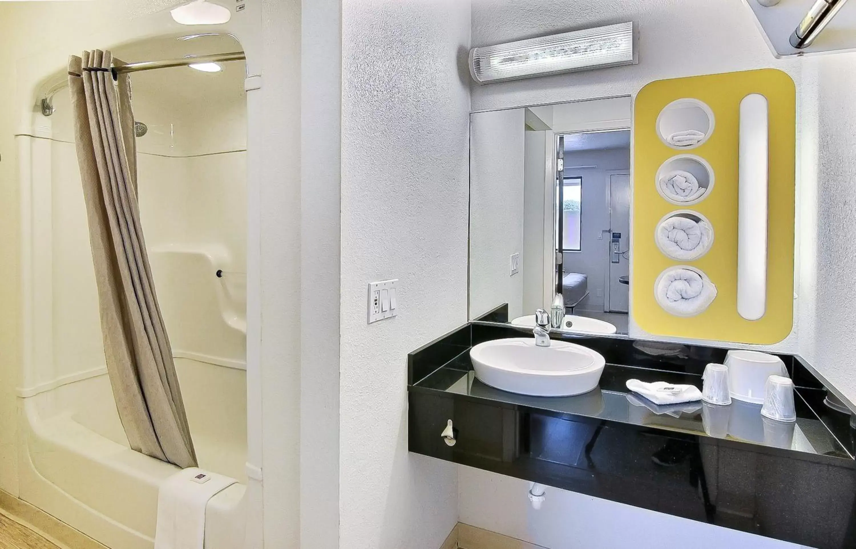 Bathroom in Motel 6-Goleta, CA - Santa Barbara Bathroom in Motel 6-Goleta, CA - Santa Barbara