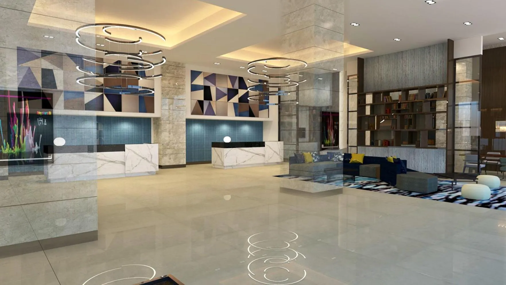 Lobby or reception in Citadines Bay City Manila