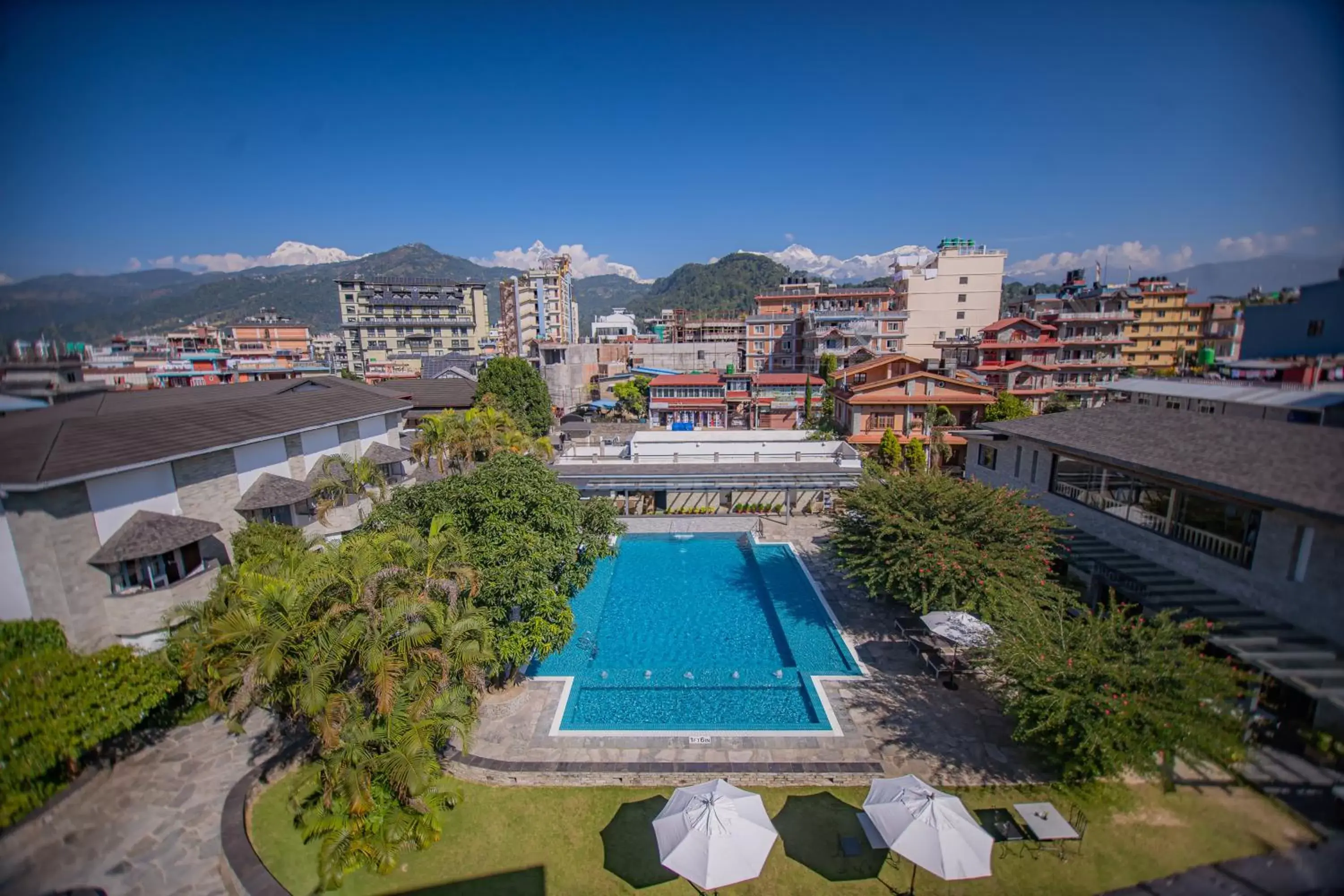 View (from property/room), Pool View in Hotel Barahi