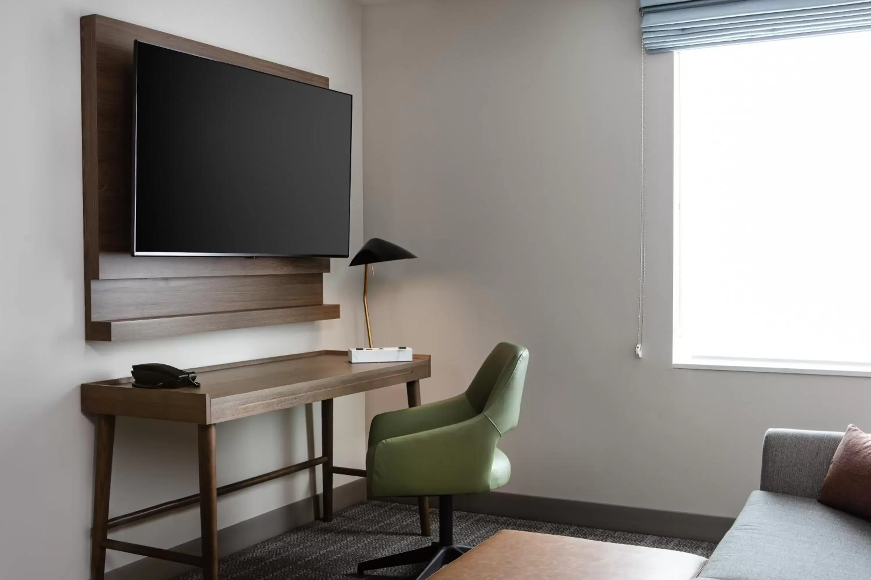 Bedroom, TV/Entertainment Center in Staybridge Suites - Iowa City - Coralville, an IHG Hotel