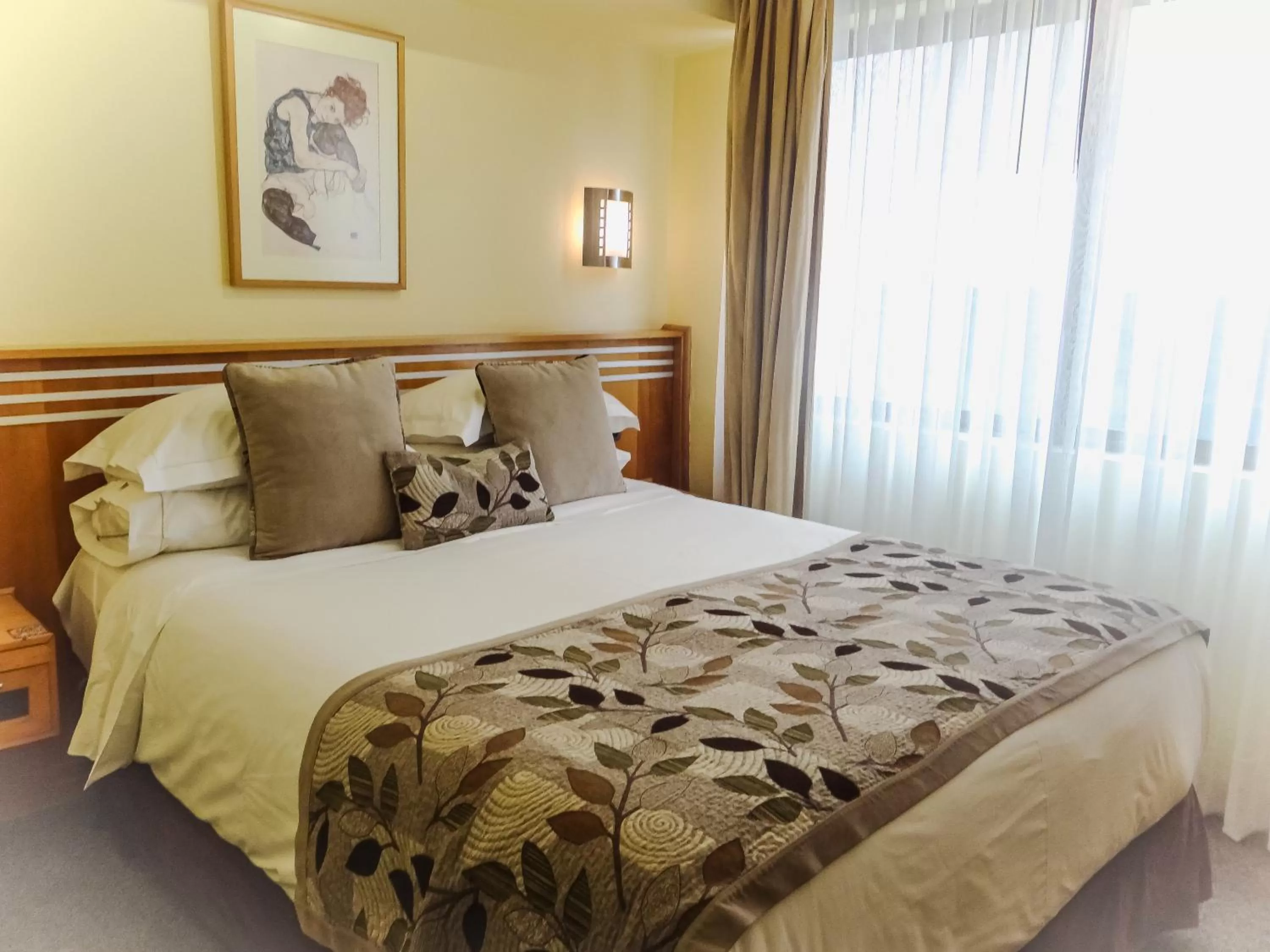 Bed in Hotel Restaurante Ankara