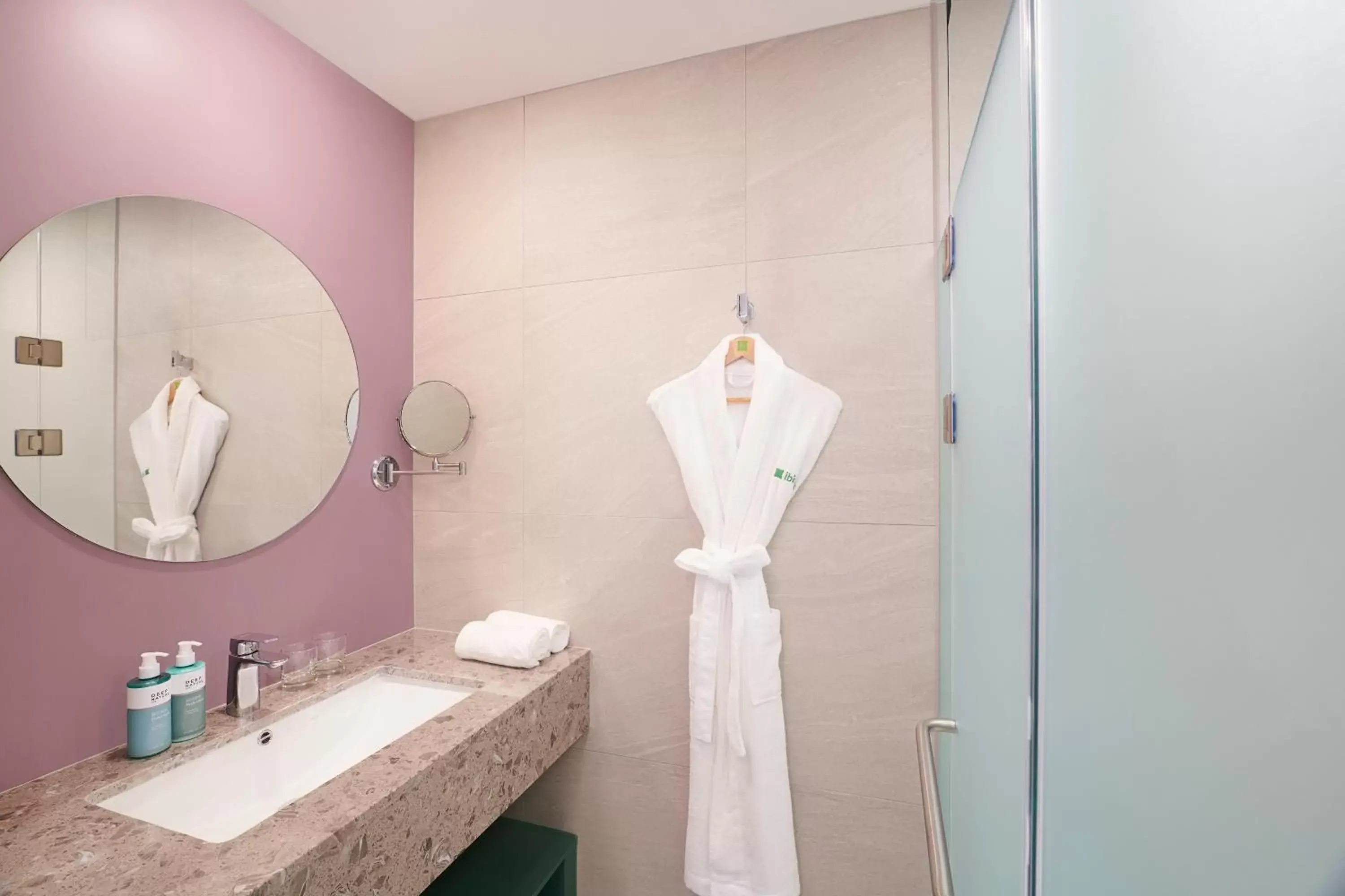 Bathroom in ibis Styles Ambassador Incheon Airport T2