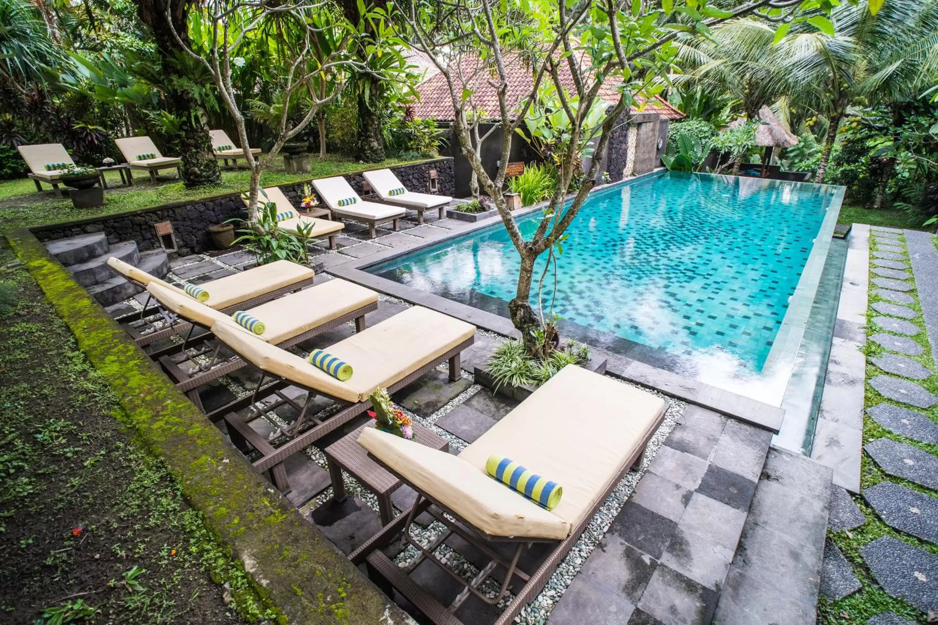 Balcony/Terrace, Swimming Pool in Kori Ubud Resort, Restaurant & Spa