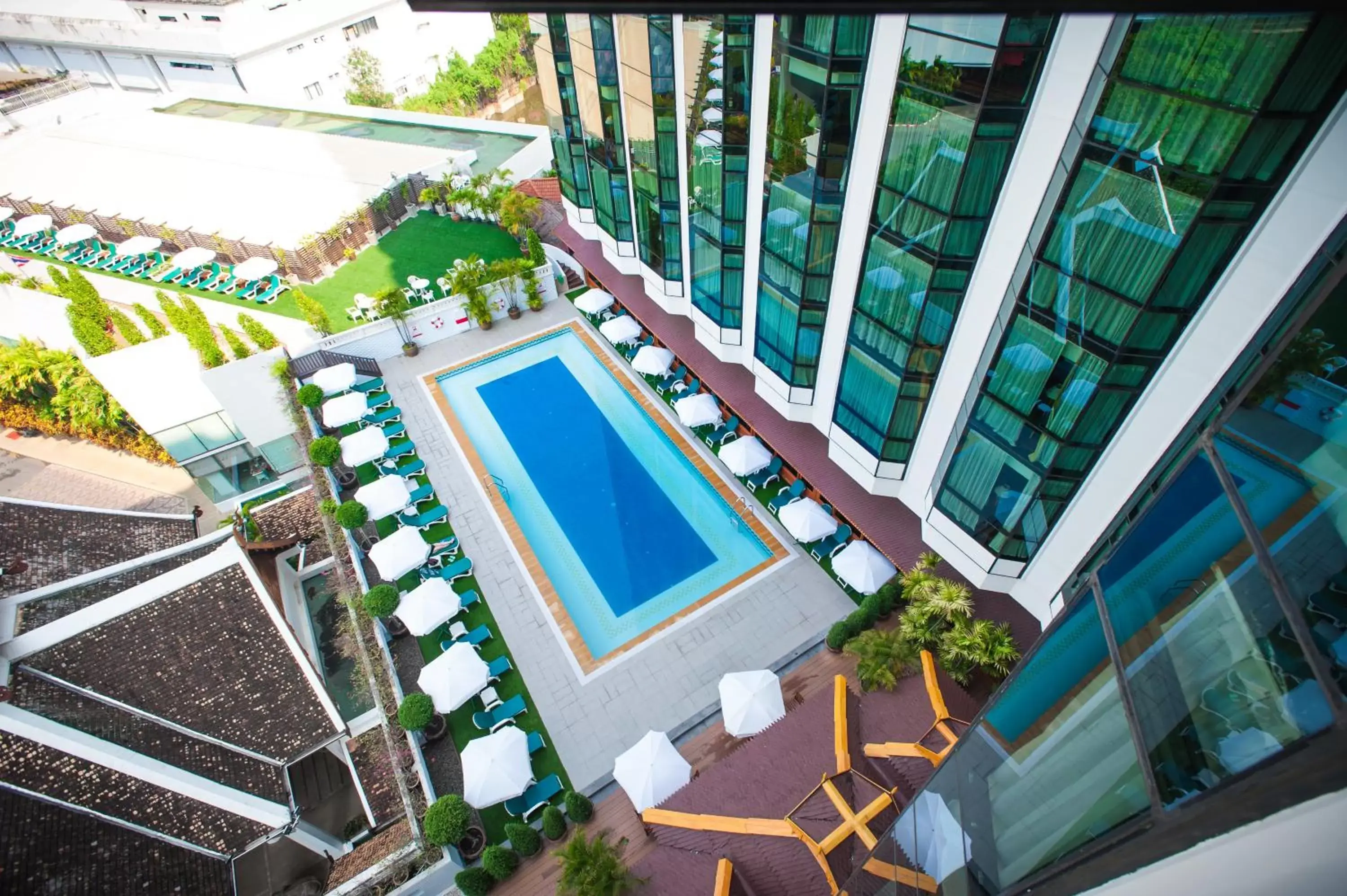 Bird's eye view, Pool View in The Empress Hotel - SHA Extra Plus