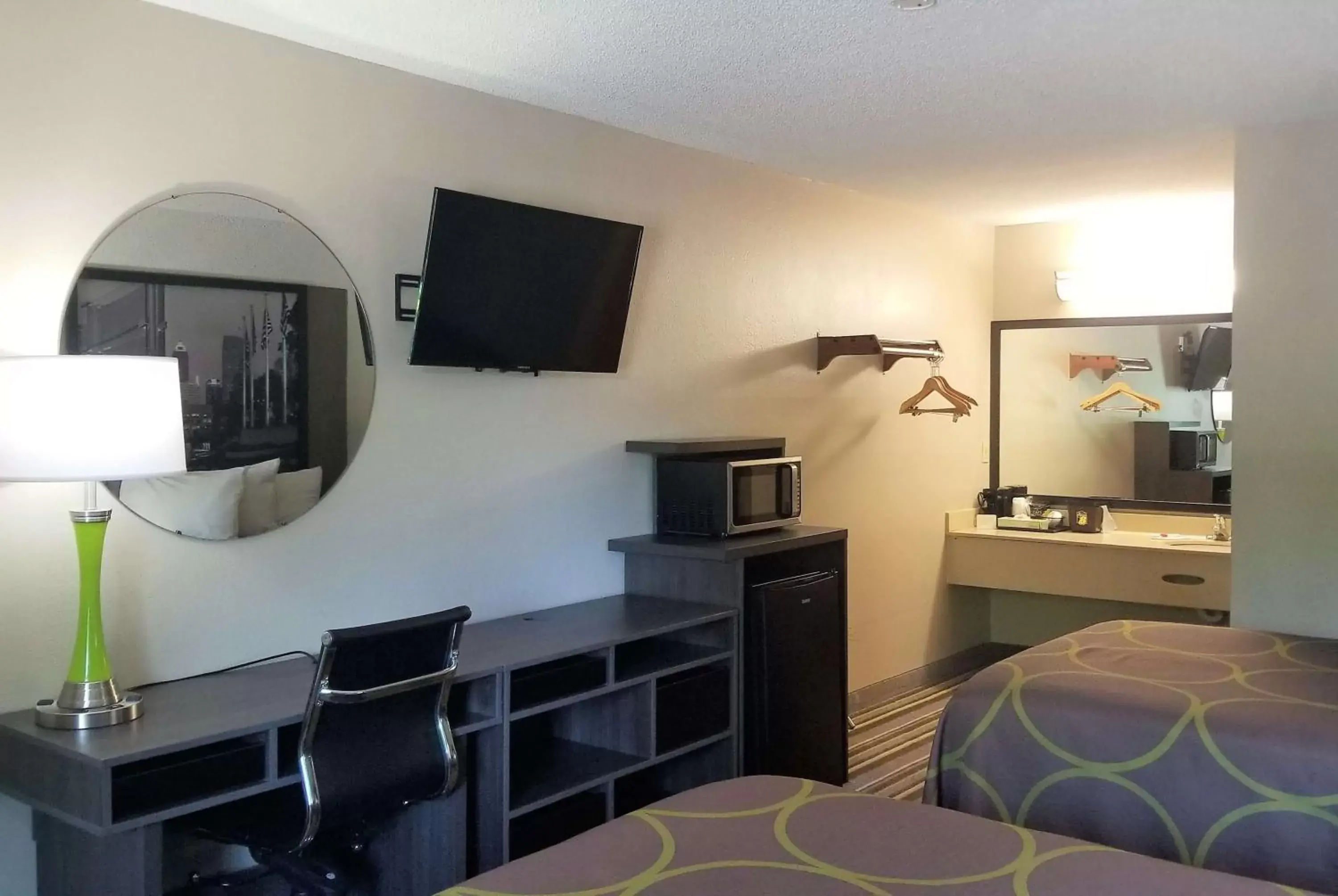 Bedroom, TV/Entertainment Center in Super 8 by Wyndham Brownsburg