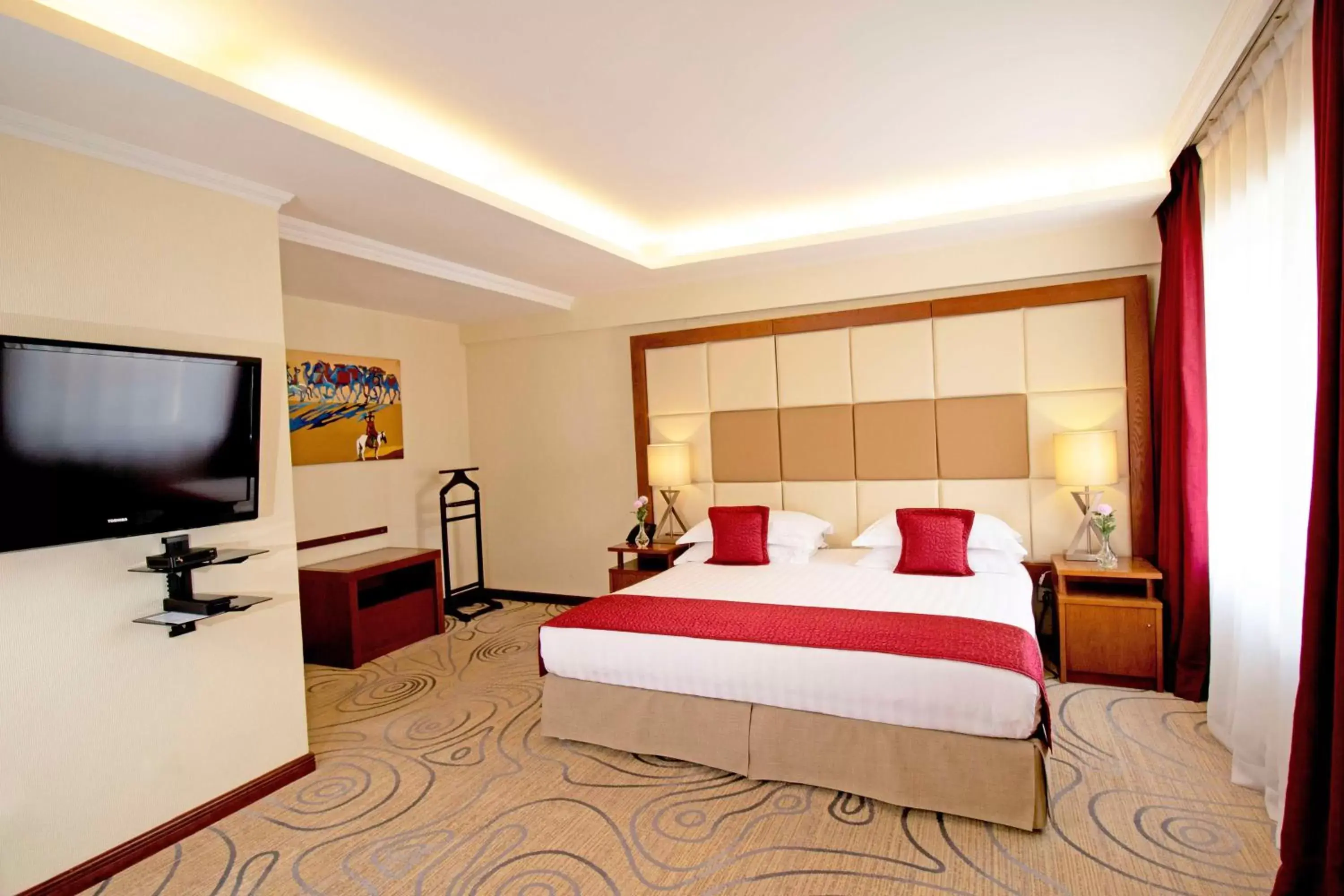 Bedroom, Bed in Kempinski Hotel Khan Palace