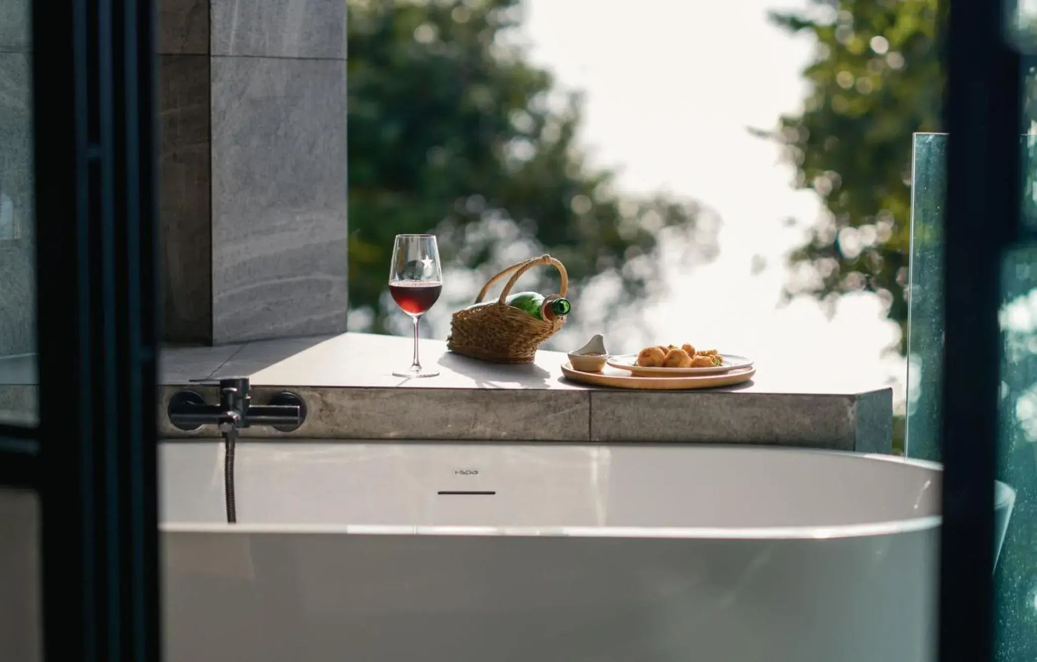 Food and drinks, Bathroom in Cliff Lanta Suite-Koh Lanta Krabi