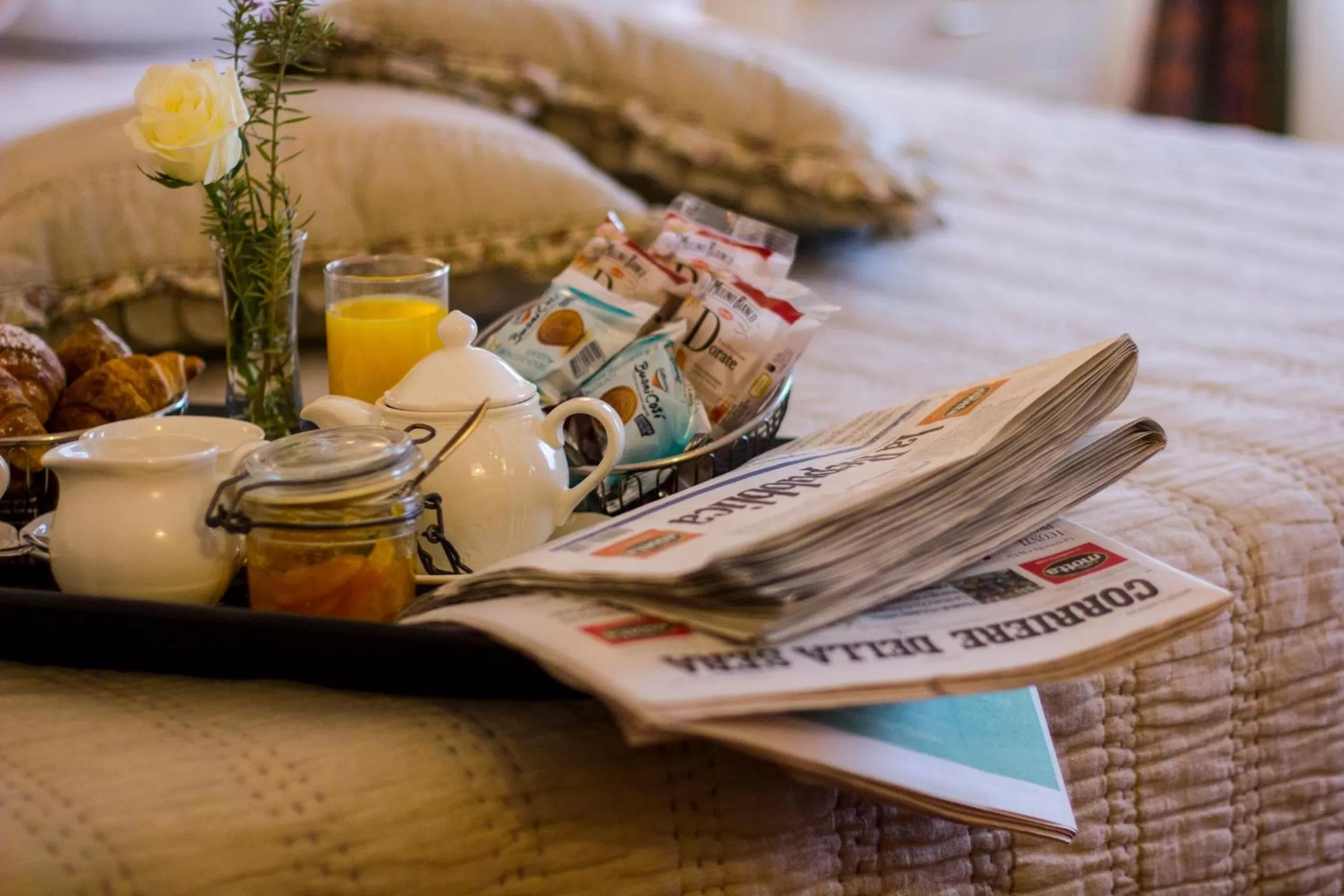 Food and drinks in Hotel La Locanda