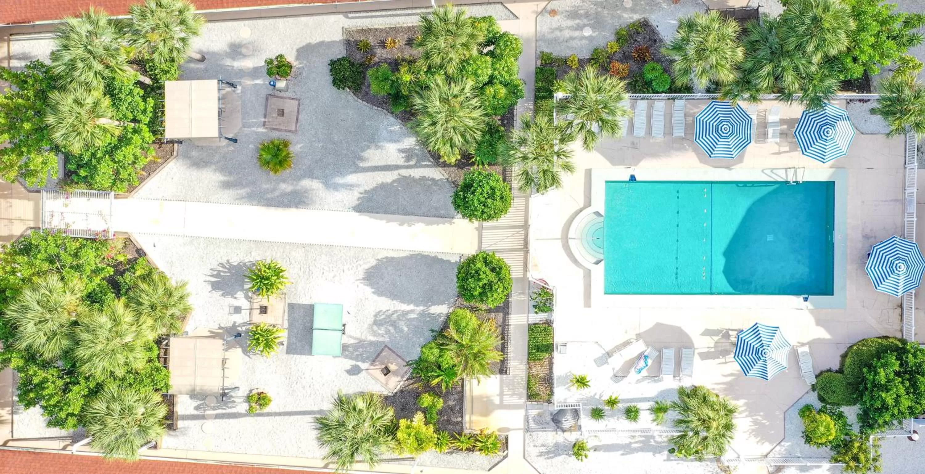Bird's eye view in Island Sun Inn & Suites - Venice, Florida Historic Downtown & Beach Getaway