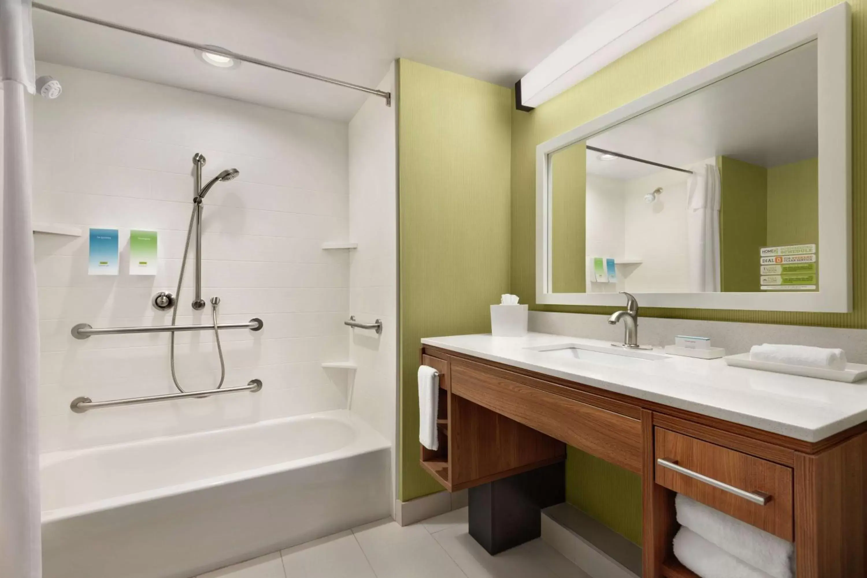 Bathroom in Home2 Suites by Hilton Woodbridge Potomac Mills