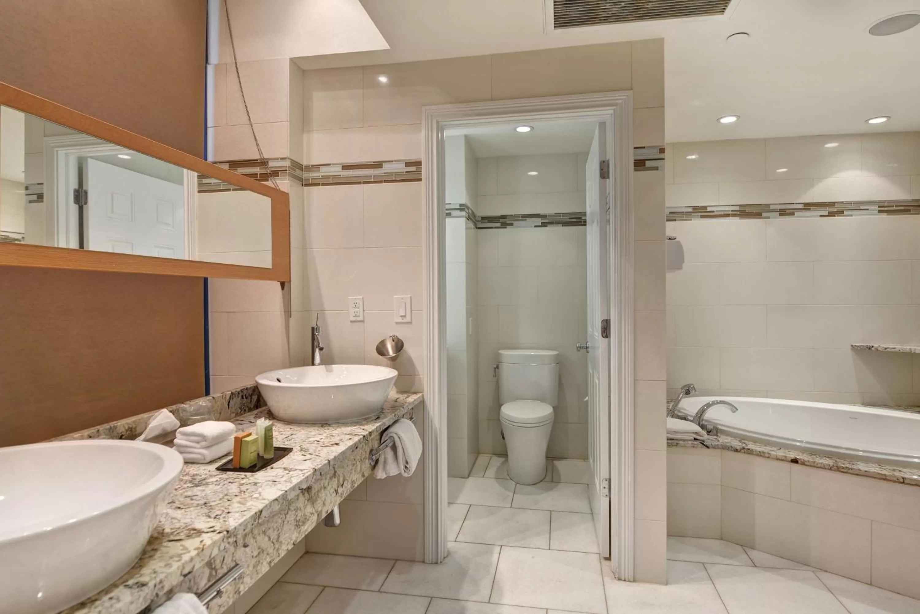 Bathroom in The Cincinnatian Curio Collection by Hilton
