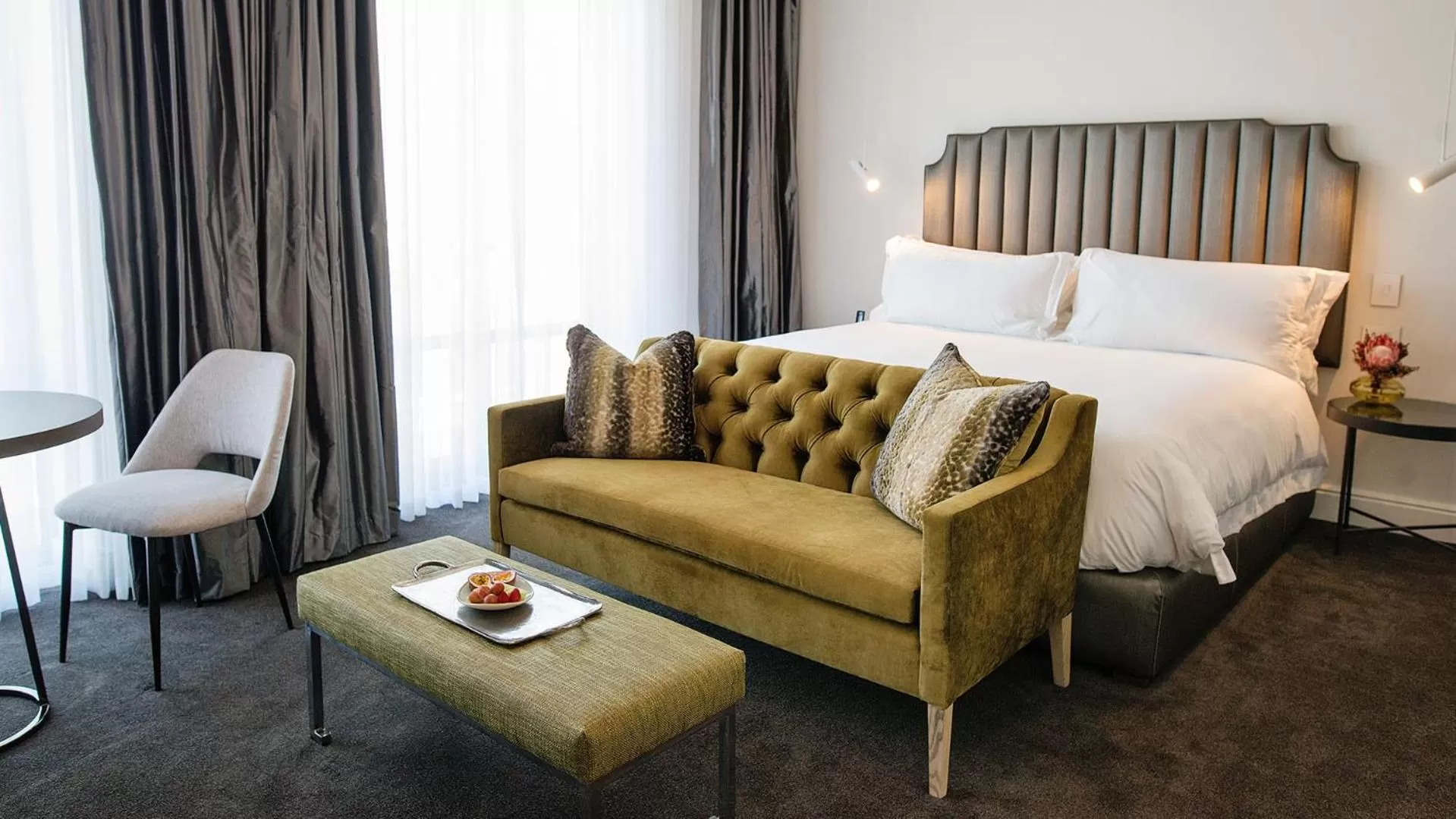 Bed in The Manor House at the Queen Victoria Hotel by NEWMARK