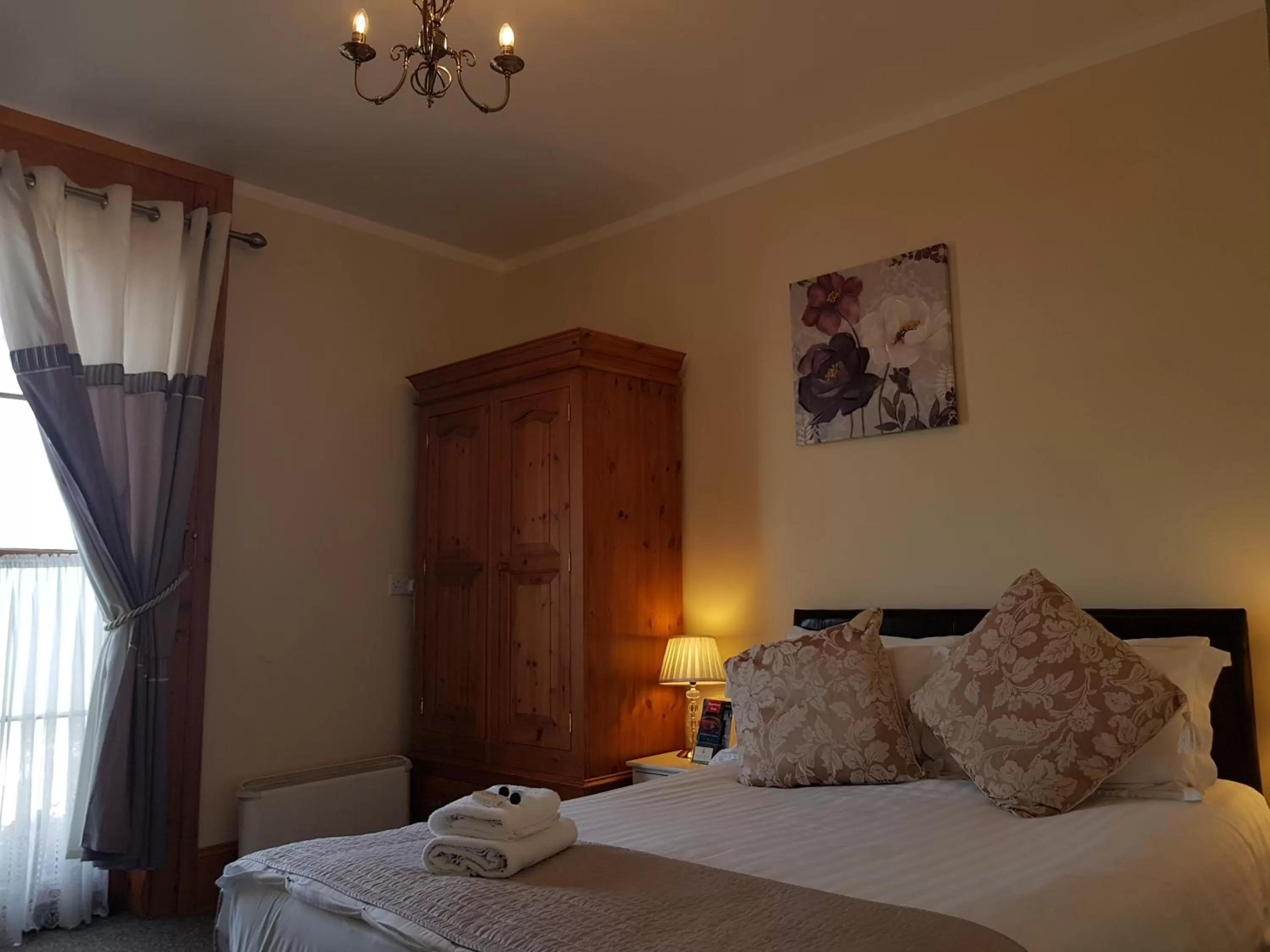 Decorative detail, Bed in Waterfront Hotel