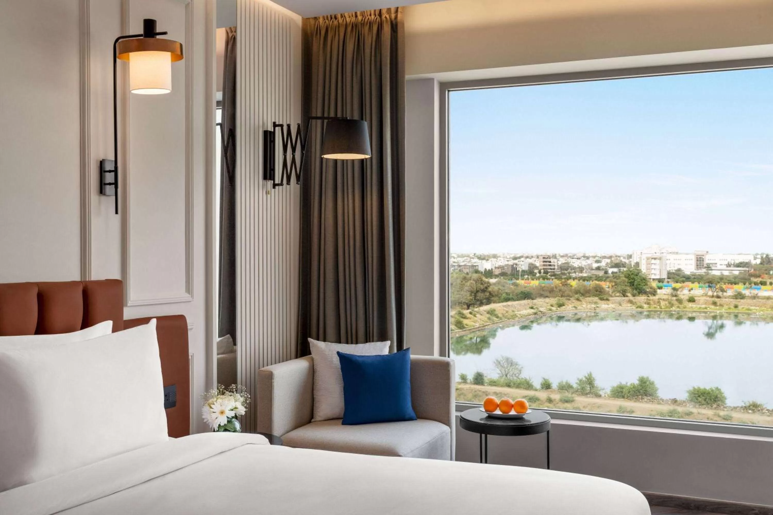 Photo of the whole room, Bed in Ramada Encore by Wyndham Indore Nipania