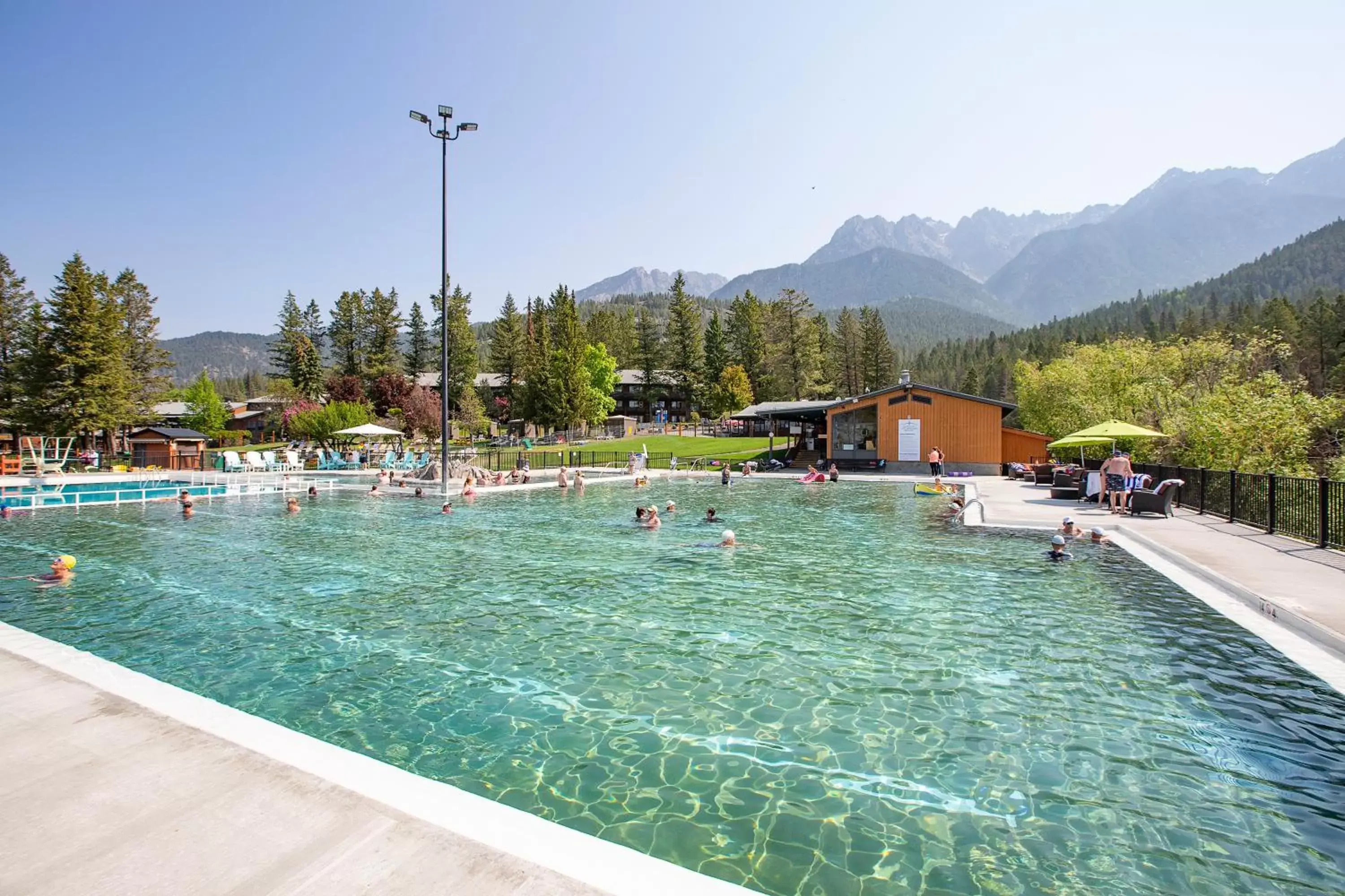 Swimming pool in Fairmont Hot Springs Resort