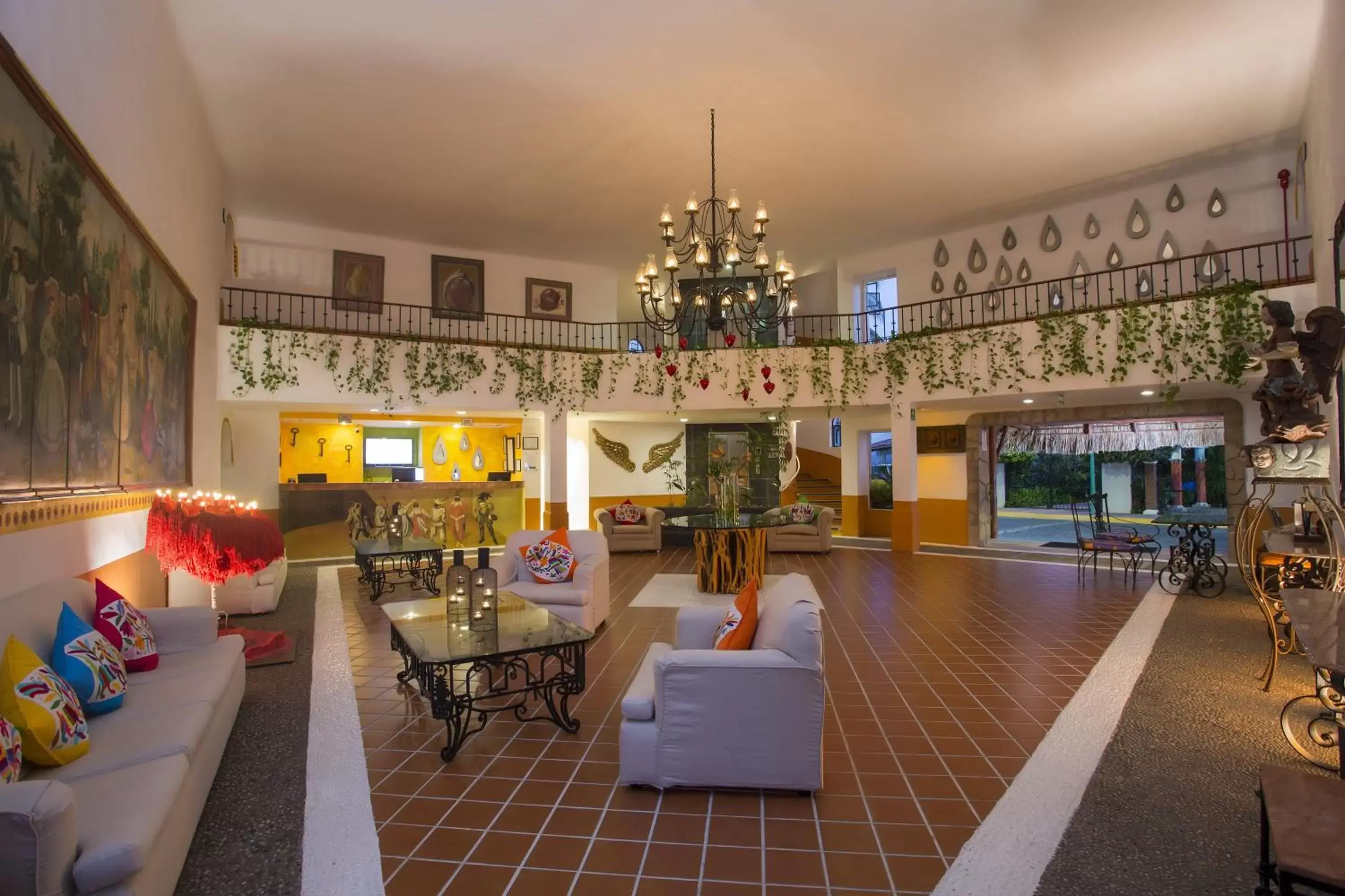 Lobby or reception, Lounge/Bar in Flamingo Vallarta Hotel & Marina