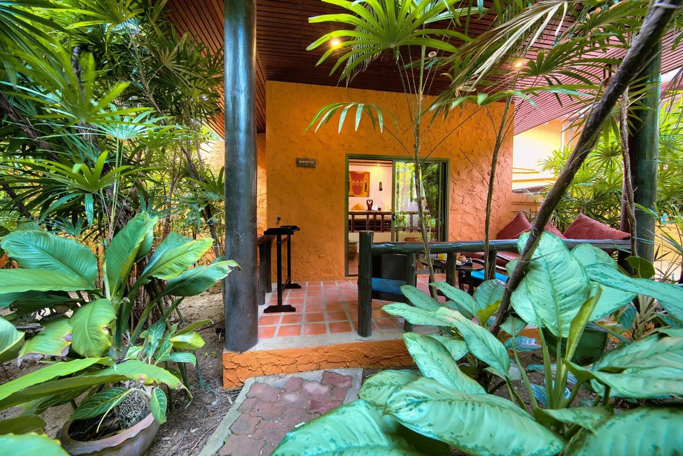 Patio in Eden Bungalows Fisherman's village