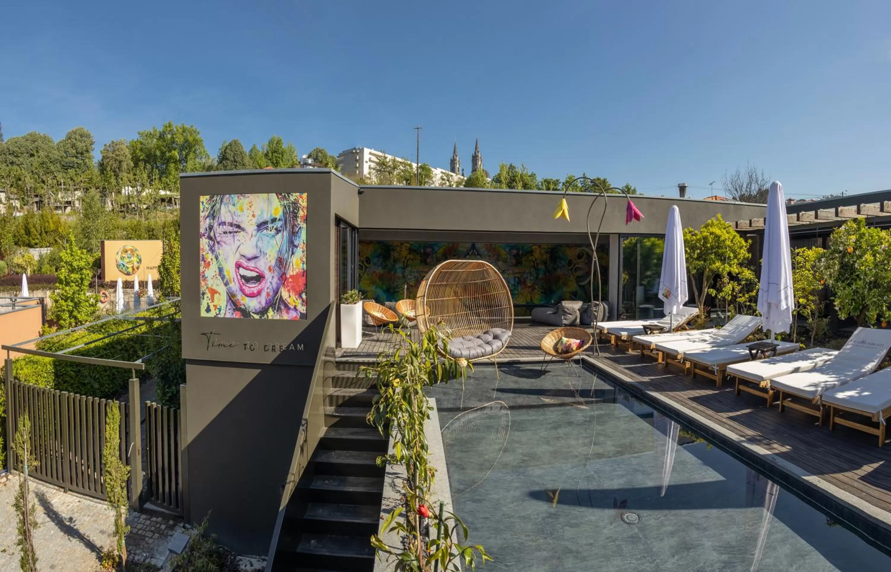 sunbed in Vale de São Torcato Hotel Rural