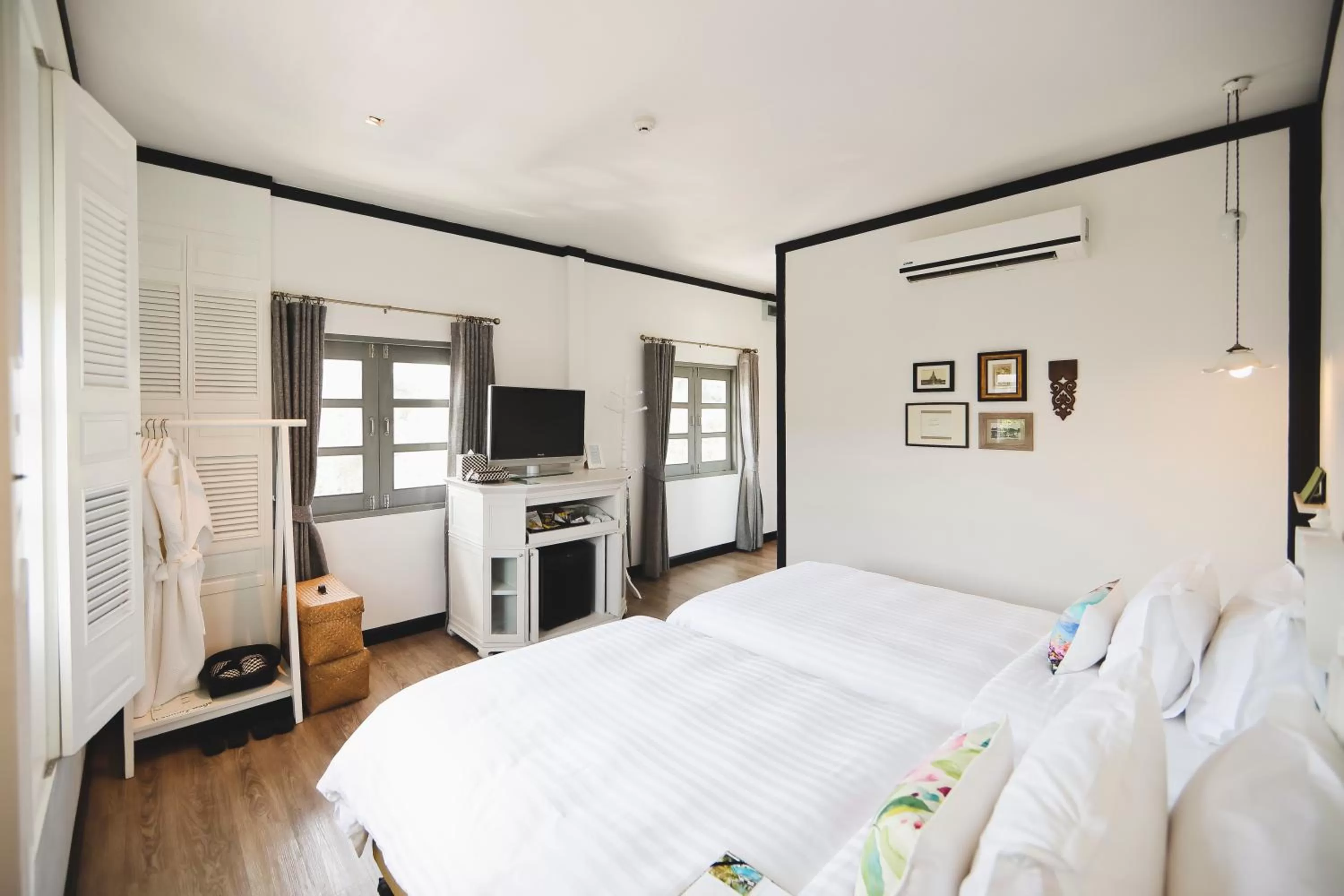 View (from property/room), Bed in The Raweekanlaya Bangkok Wellness Cuisine Resort