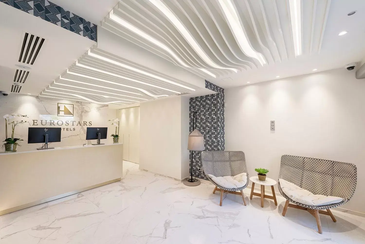 Lobby or reception in Eurostars Mediterranea Plaza Lobby or reception in Eurostars Mediterranea Plaza