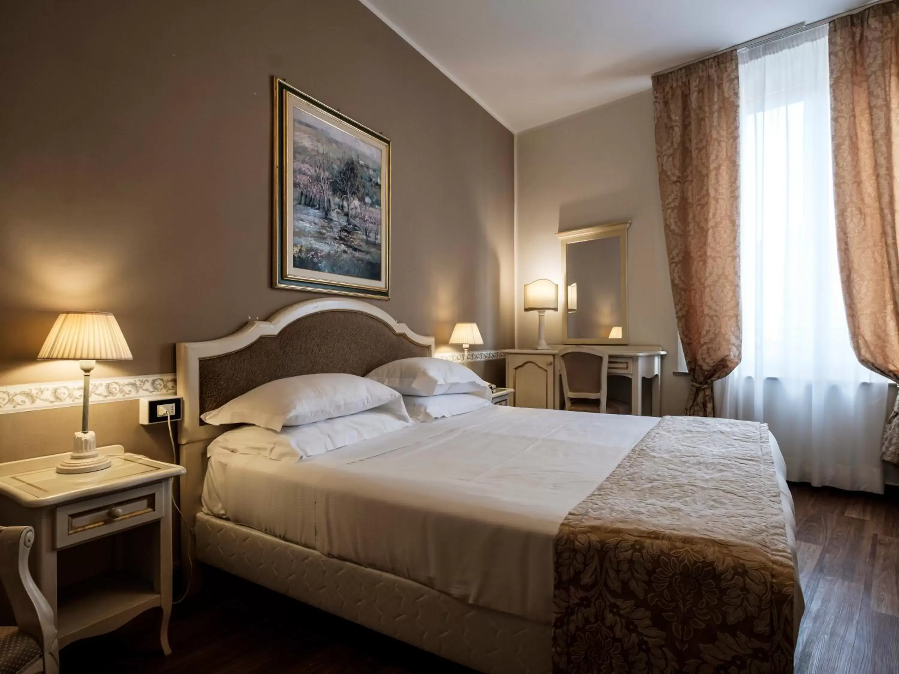 Bed in Hotel Accademia