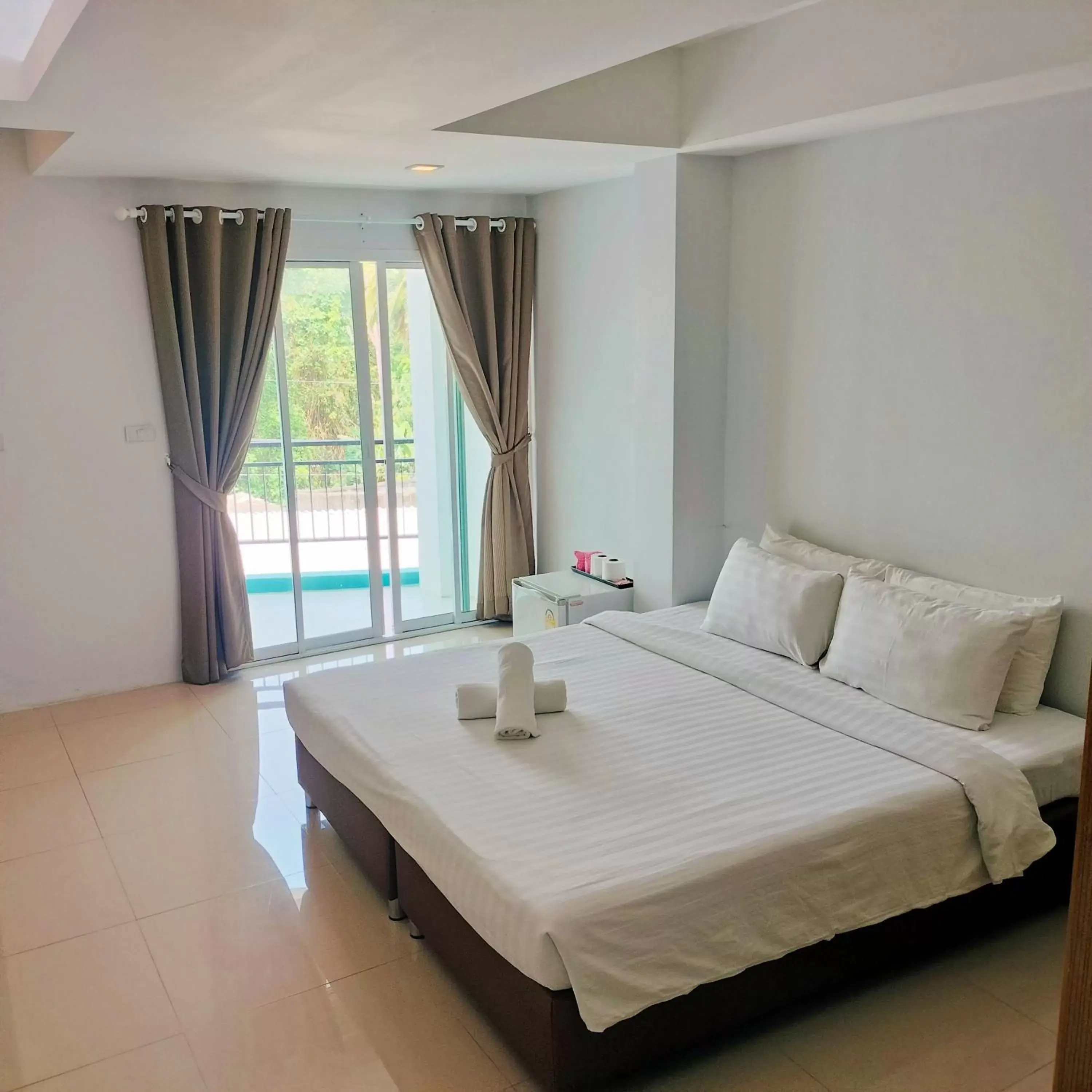 Bedroom, Bed in Morakot Twin Chumphon