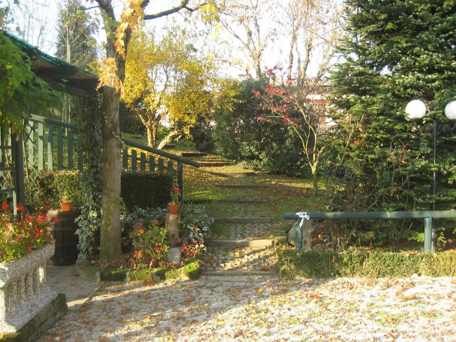 Garden in Hotel Pizzeria Ristorante "Al Leone"