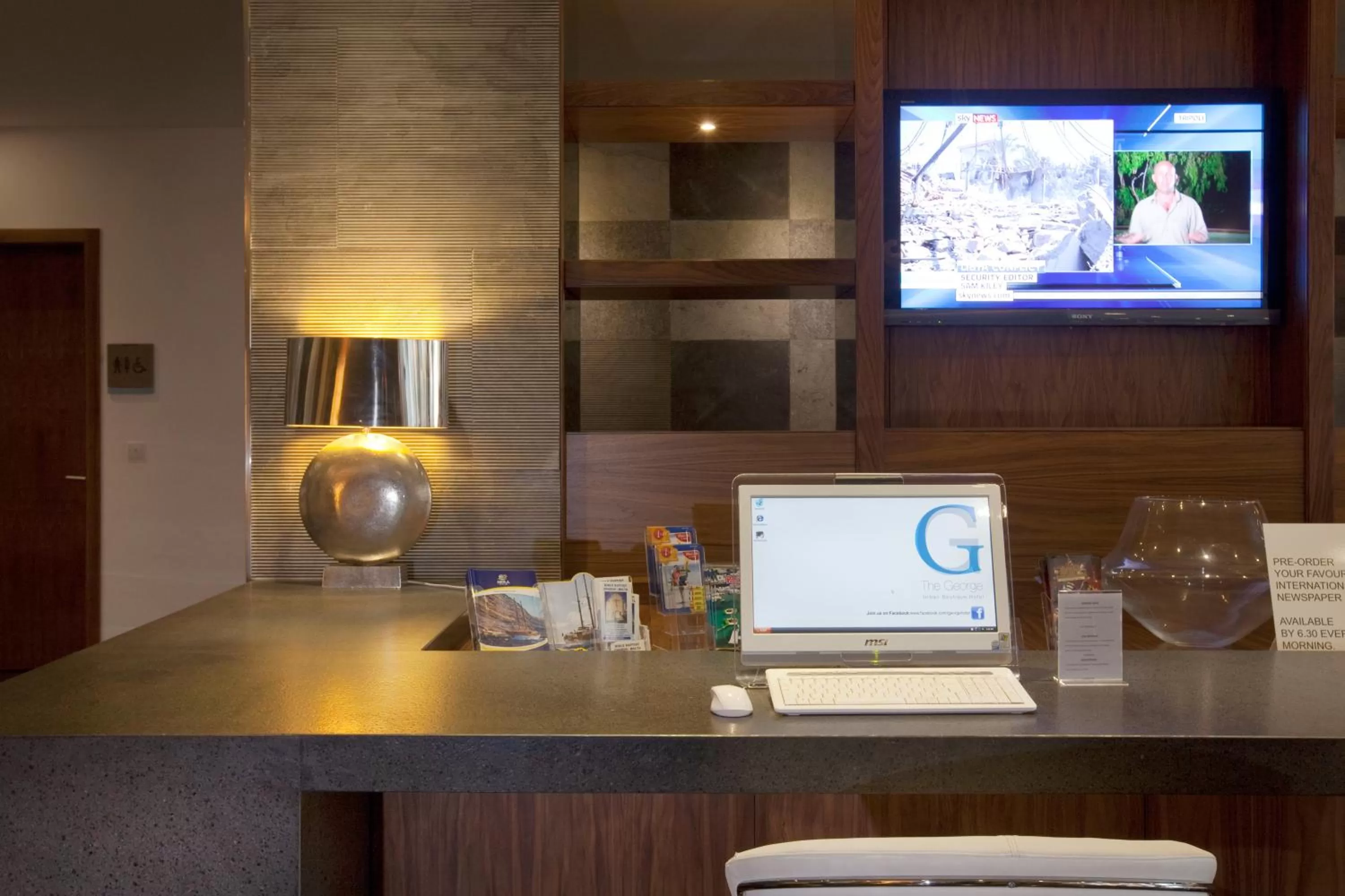 Decorative detail in The George, Urban Boutique Hotel