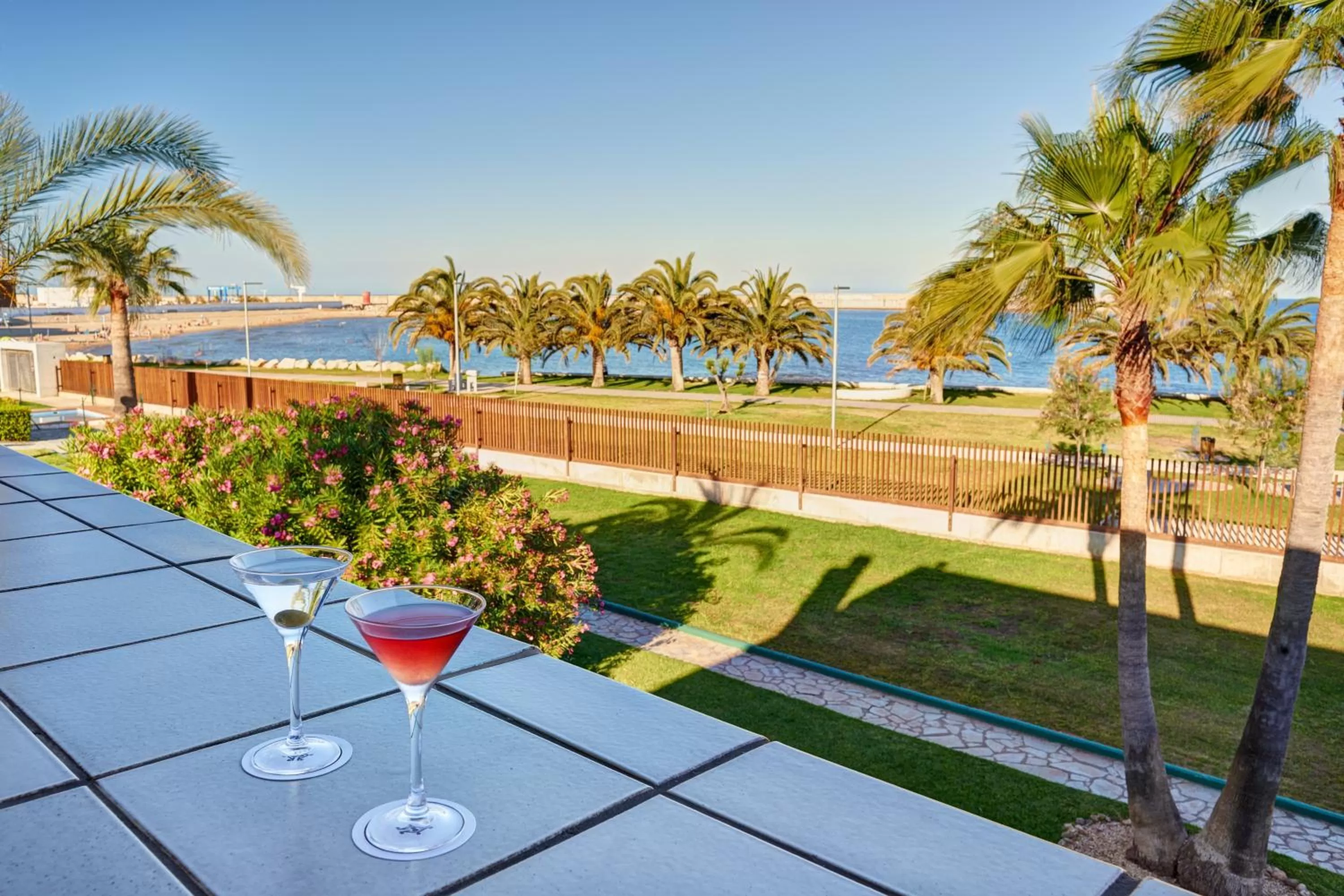 Garden view in Parador de Benicarló