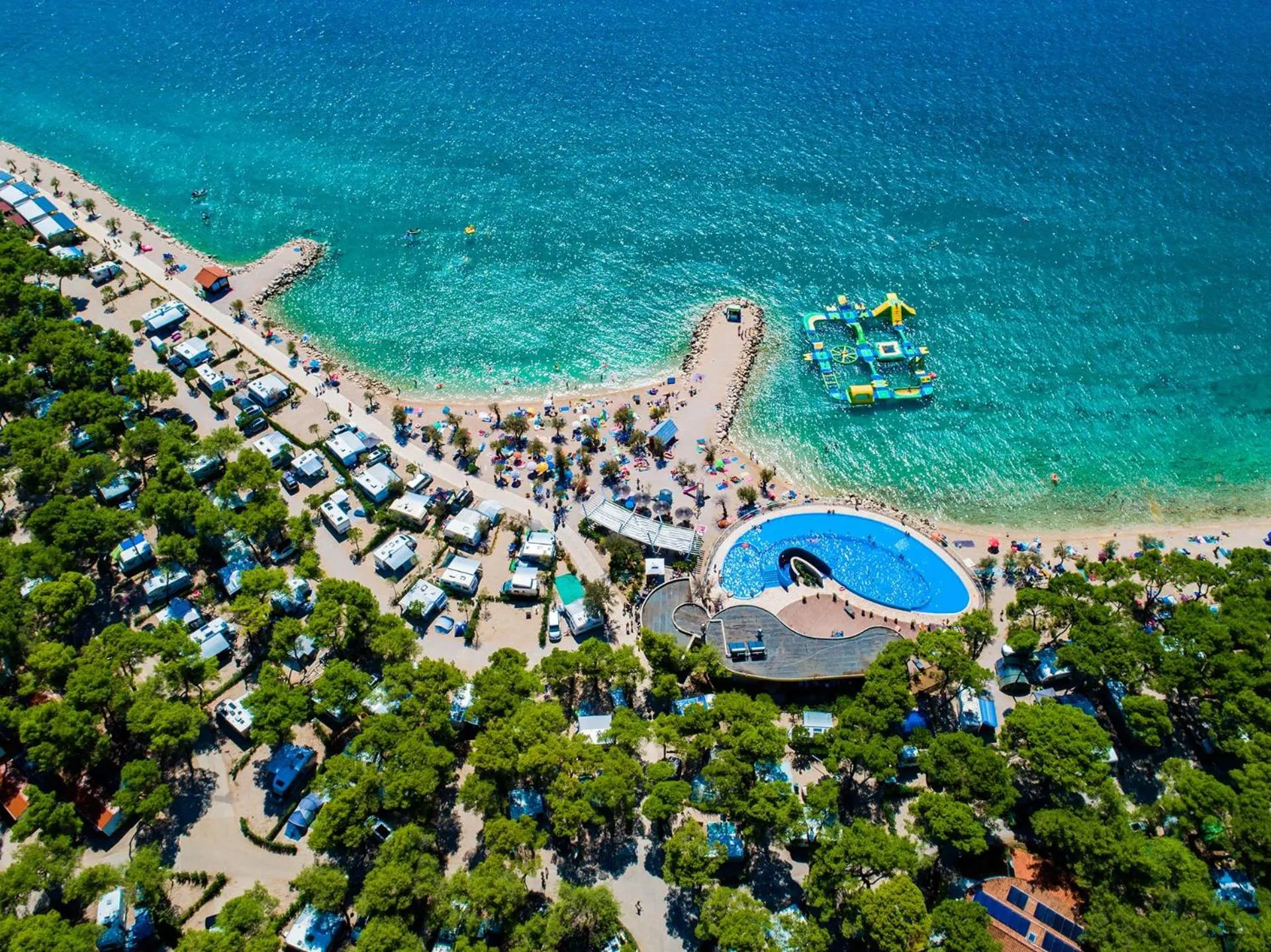 Bird's-eye View in Amadria Park Camping Sibenik Villas Kornati