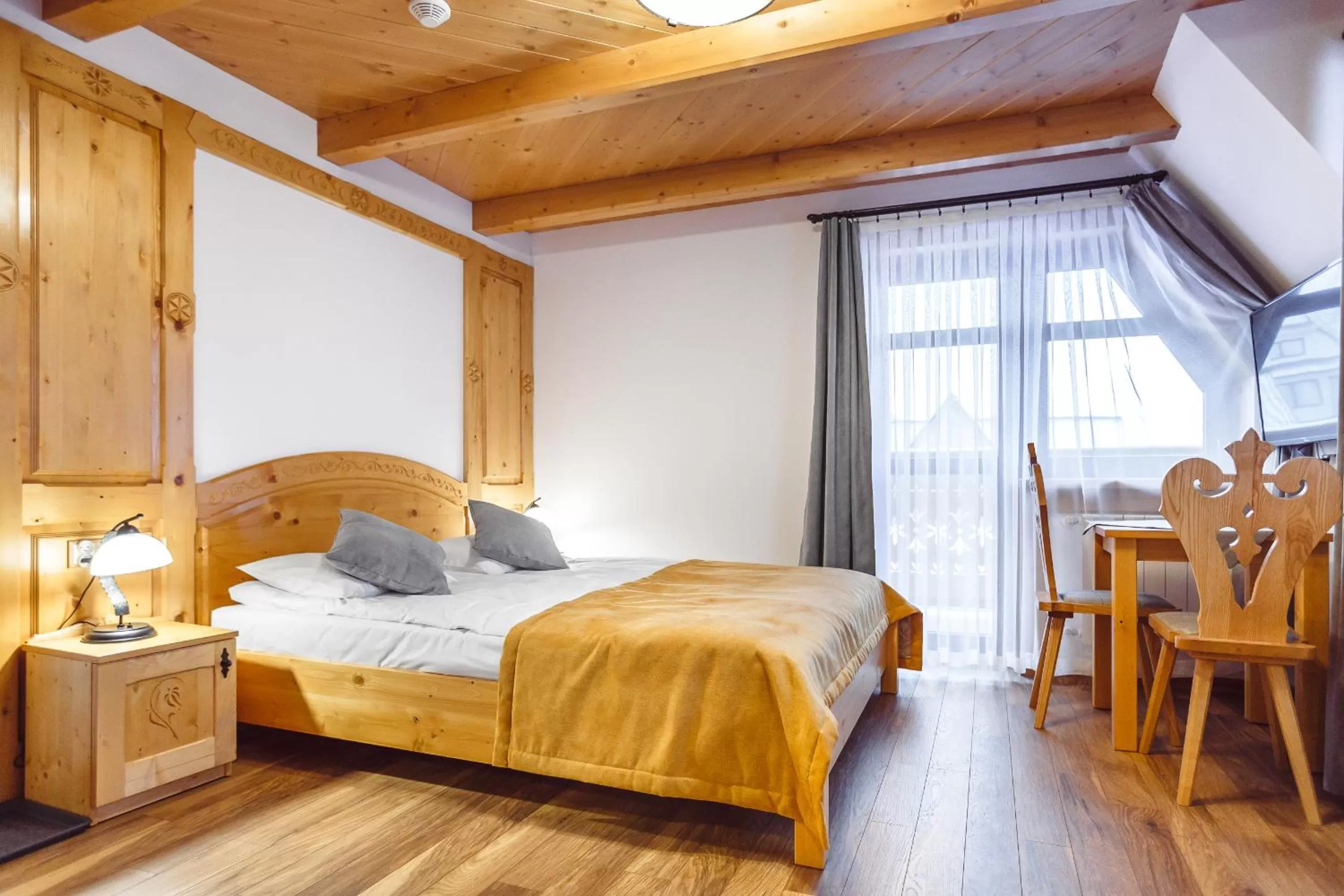 Decorative detail, Bed in Górskie Wspomnienie