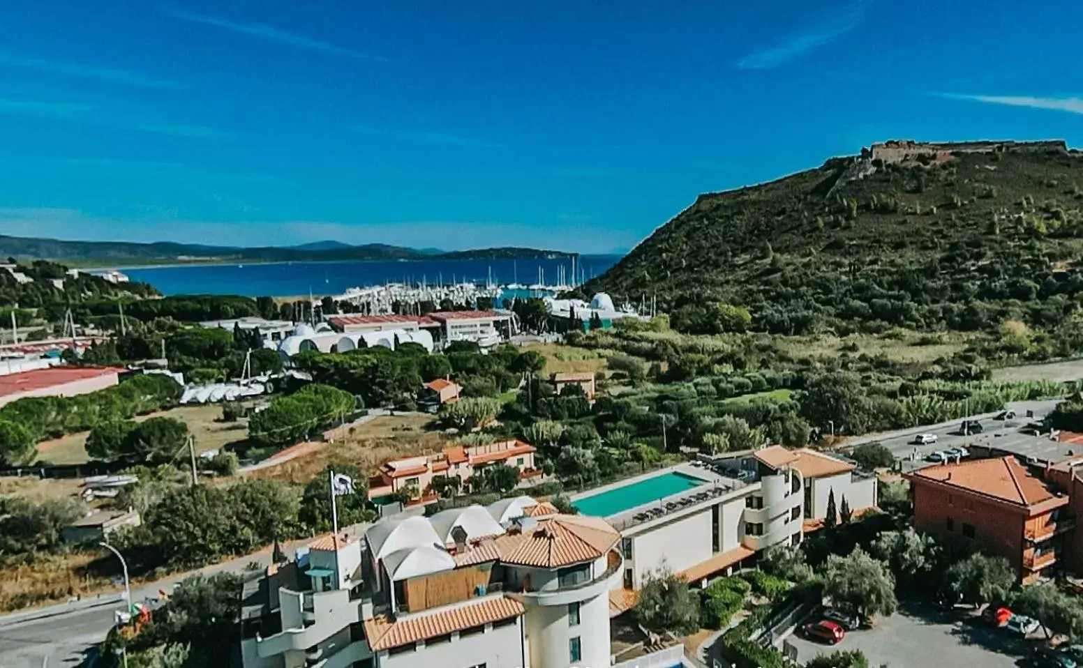 Property building, Bird's-eye View in A Point Porto Ercole Resort & Spa