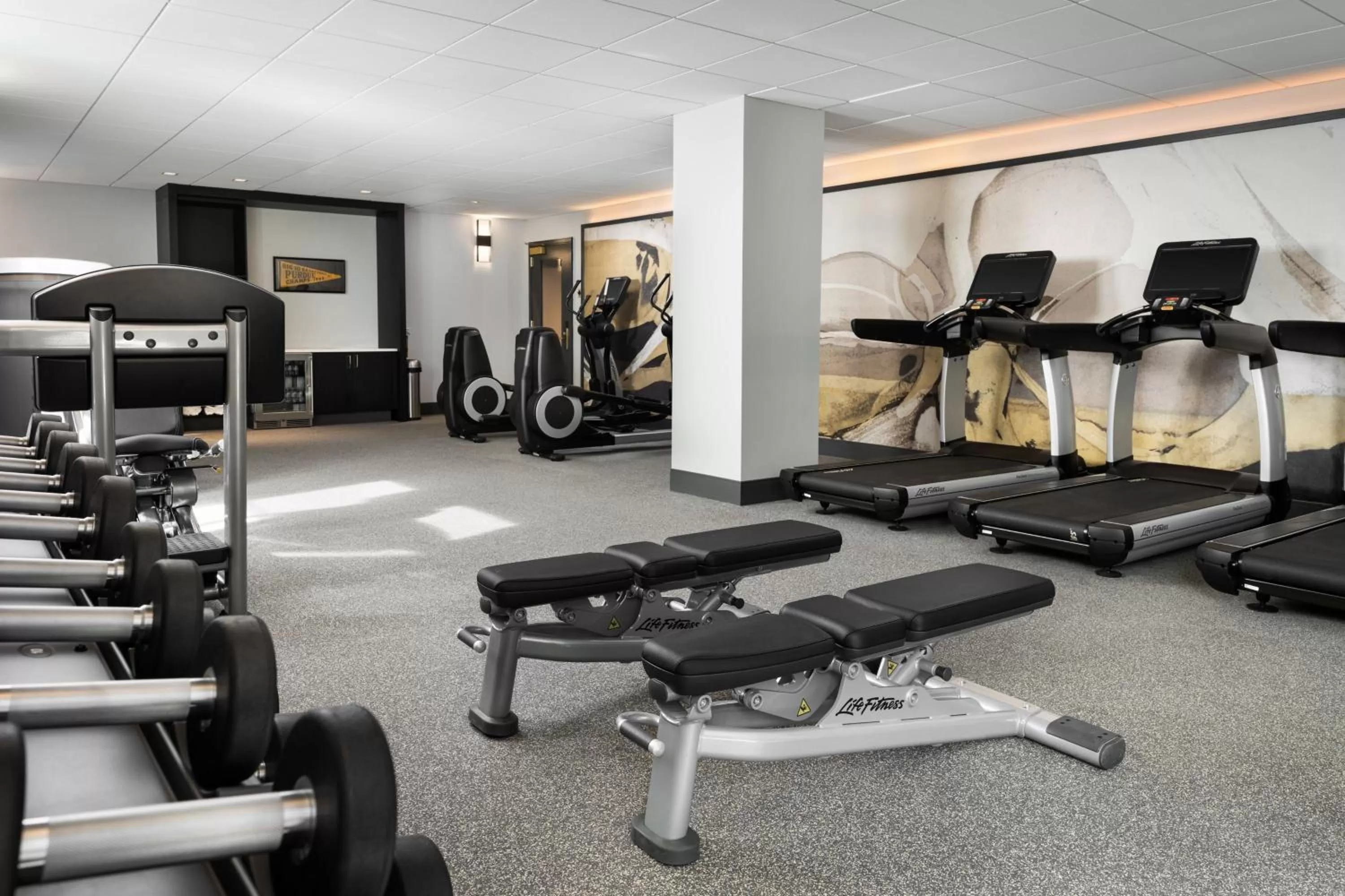 Fitness centre/facilities in The Union Club Hotel at Purdue University, Autograph Collection