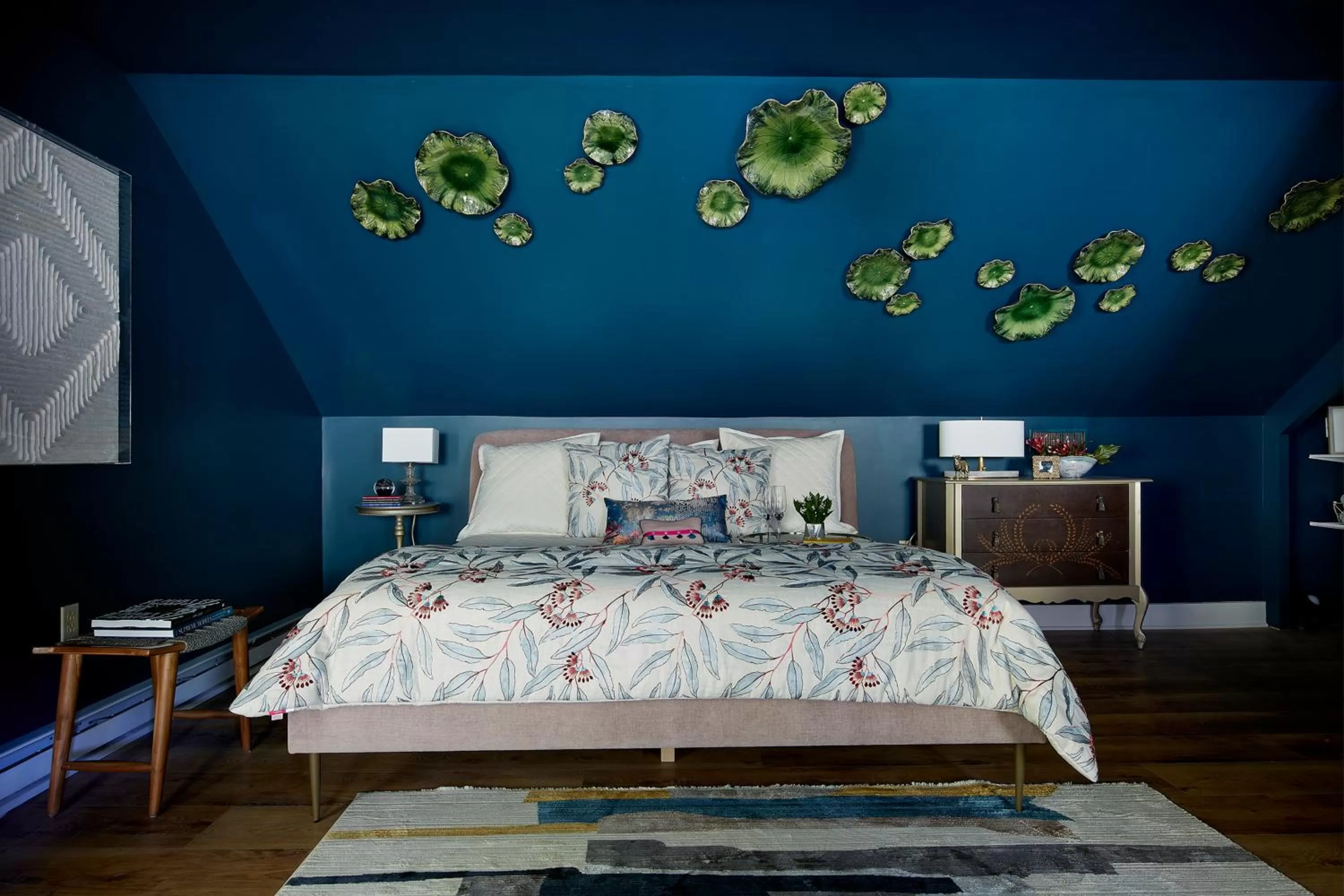 Bed in The Cornell Inn, Lenox & The Berkshires