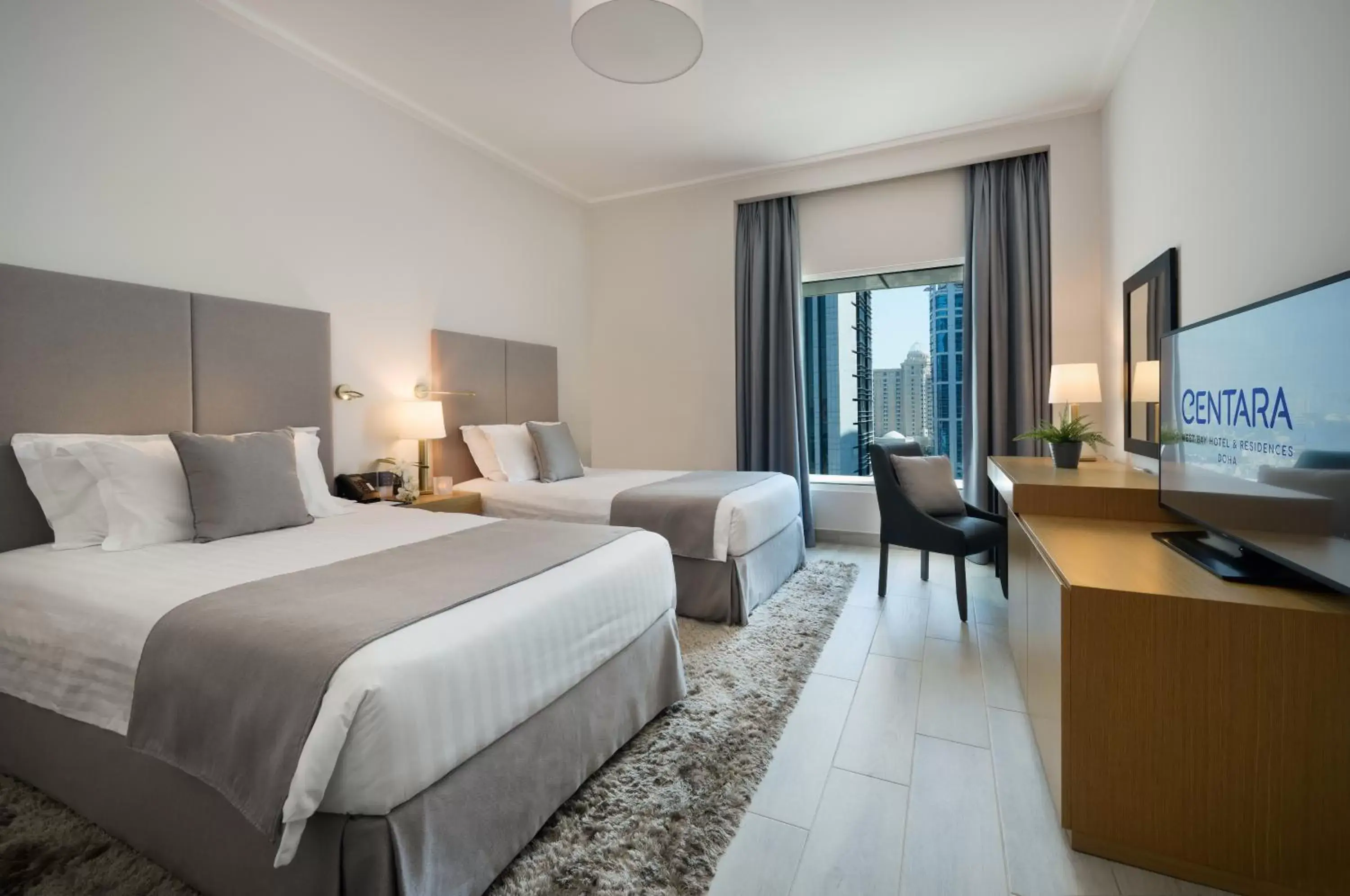 Bed in Centara West Bay Hotel & Residences Doha