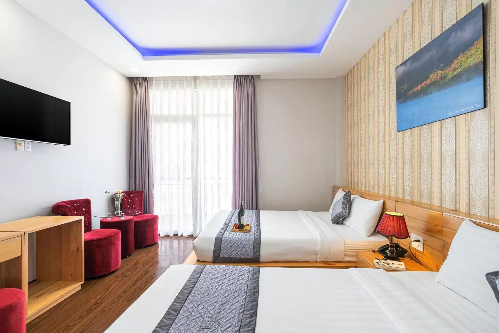 Bed in Dalat Wind Hotel Bed in Dalat Wind Hotel