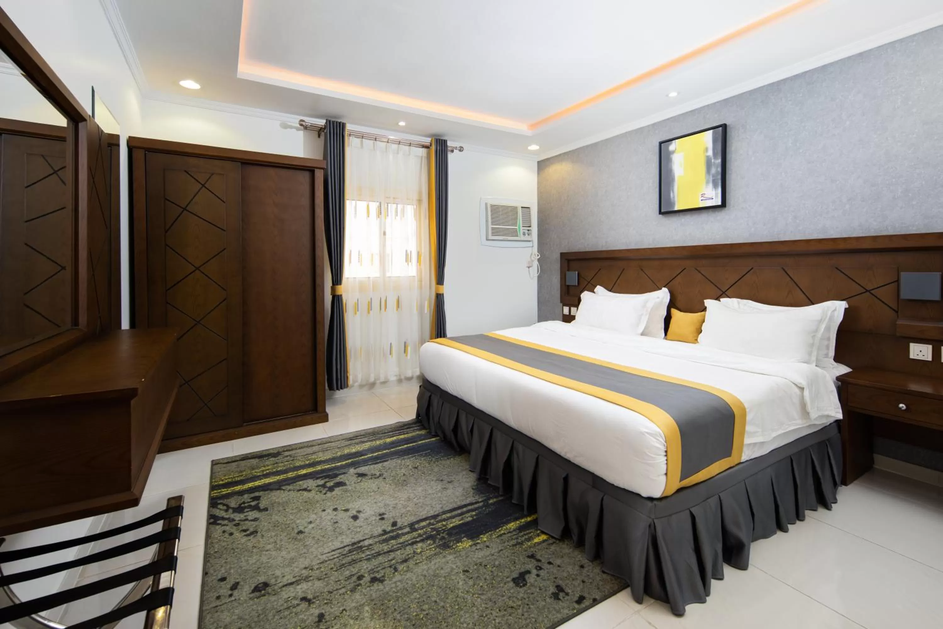 Bedroom, Bed in Mirada Purple Al Waha - Serviced Apartments