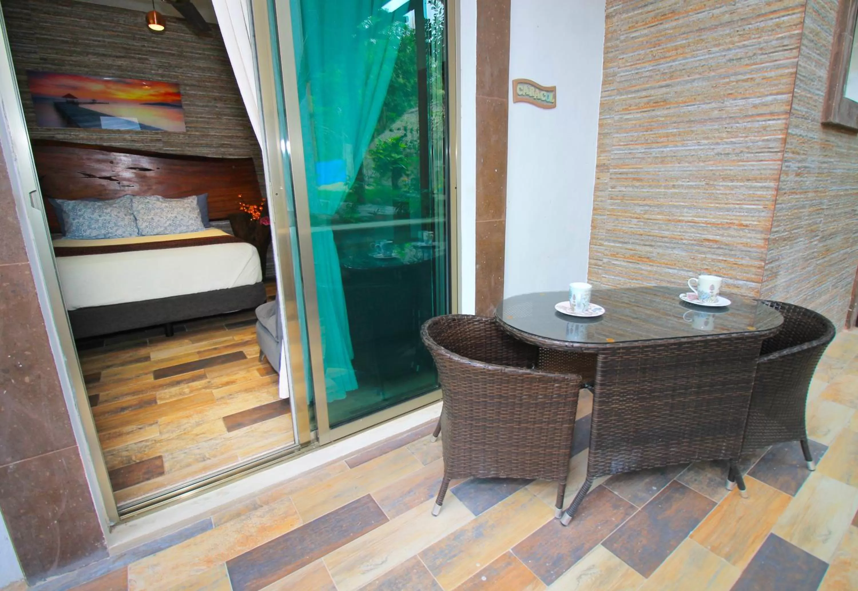 Balcony/Terrace in Hotel Pancho Villas Bacalar Vista a Laguna