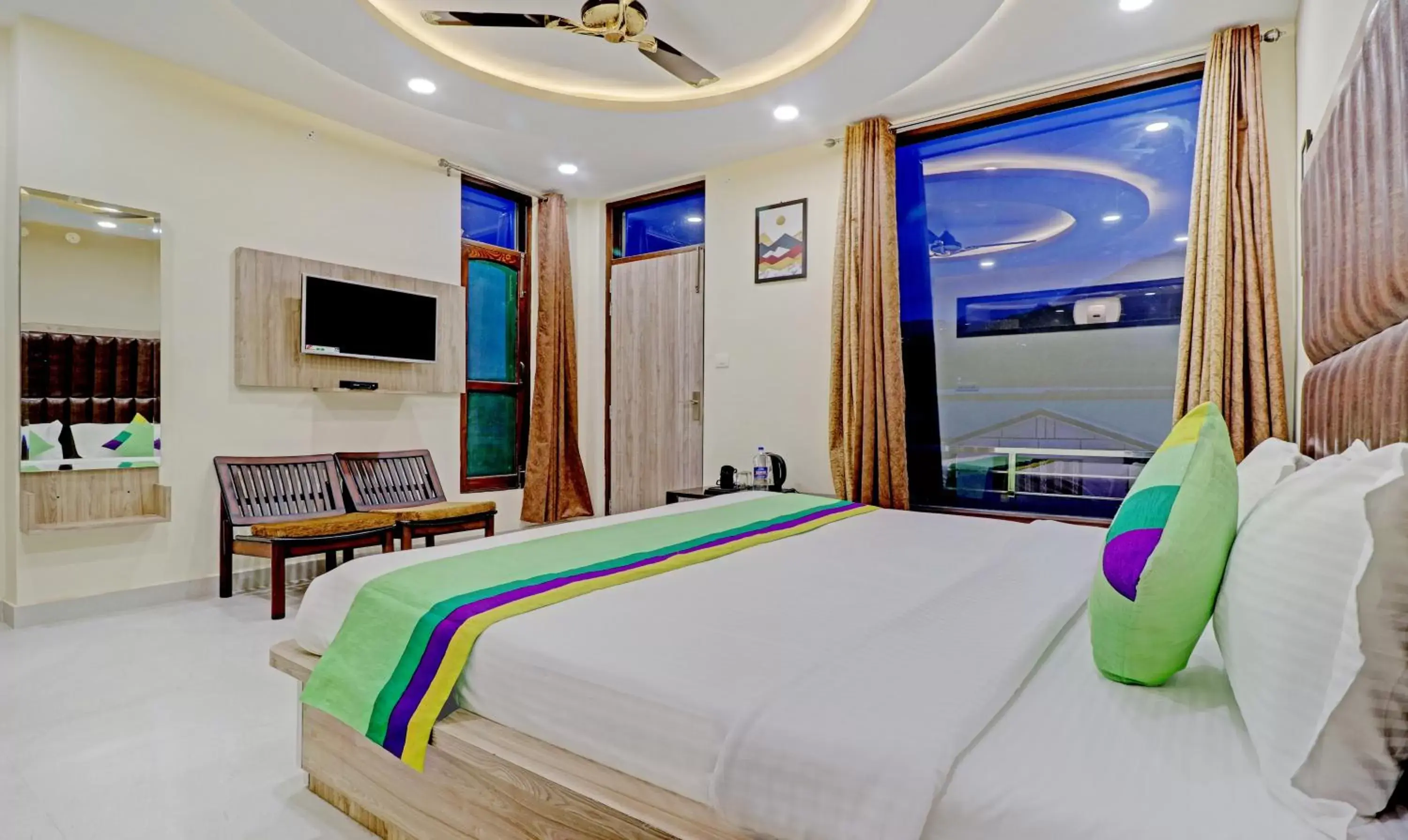 Bedroom, Bed in Treebo Ortus Residency Bedroom, Bed in Treebo Ortus Residency