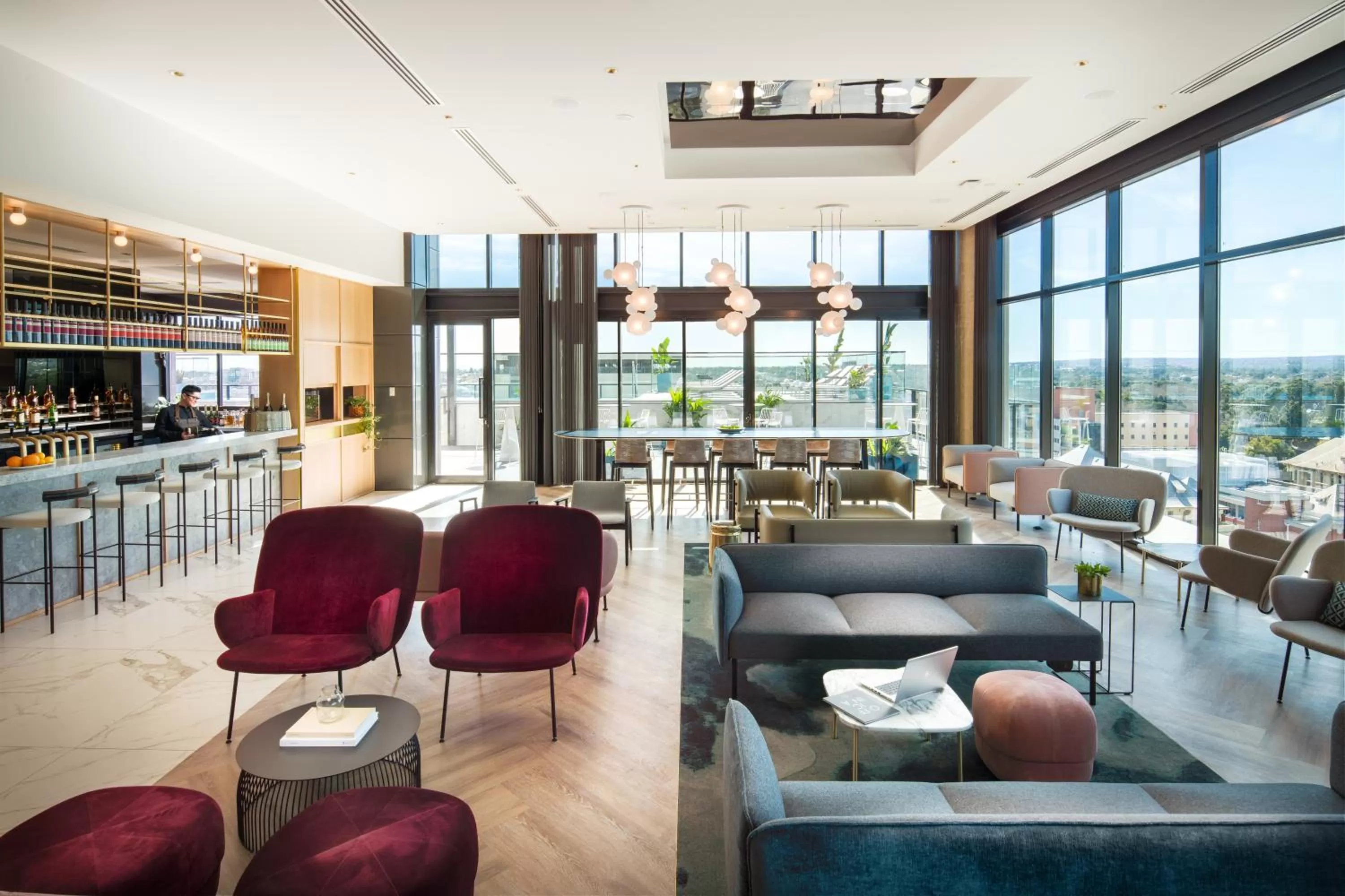 Lounge or bar in Crowne Plaza Adelaide by IHG