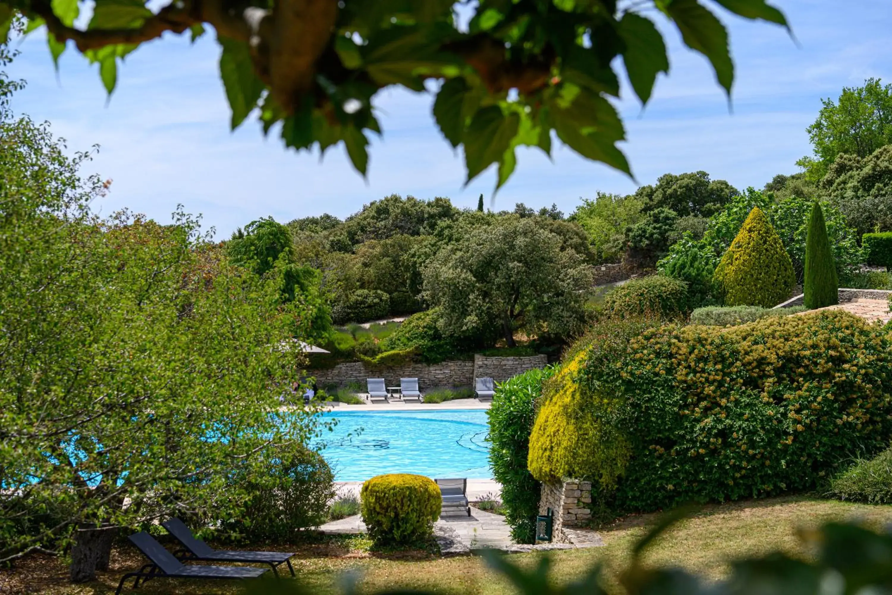 Garden view, Swimming Pool in Hotel Les Bories & Spa