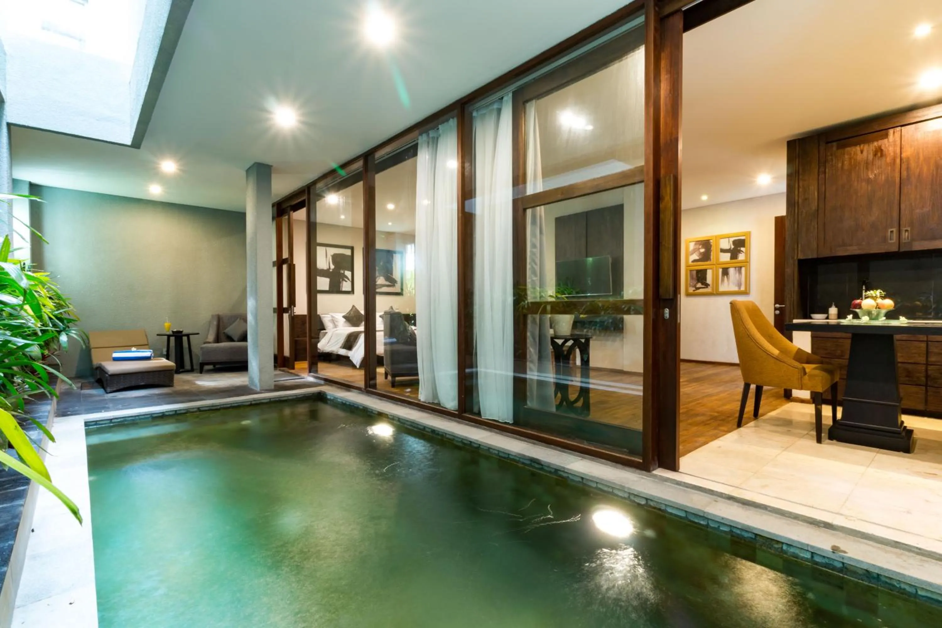 Pool view in Aleesha Villas and Suites