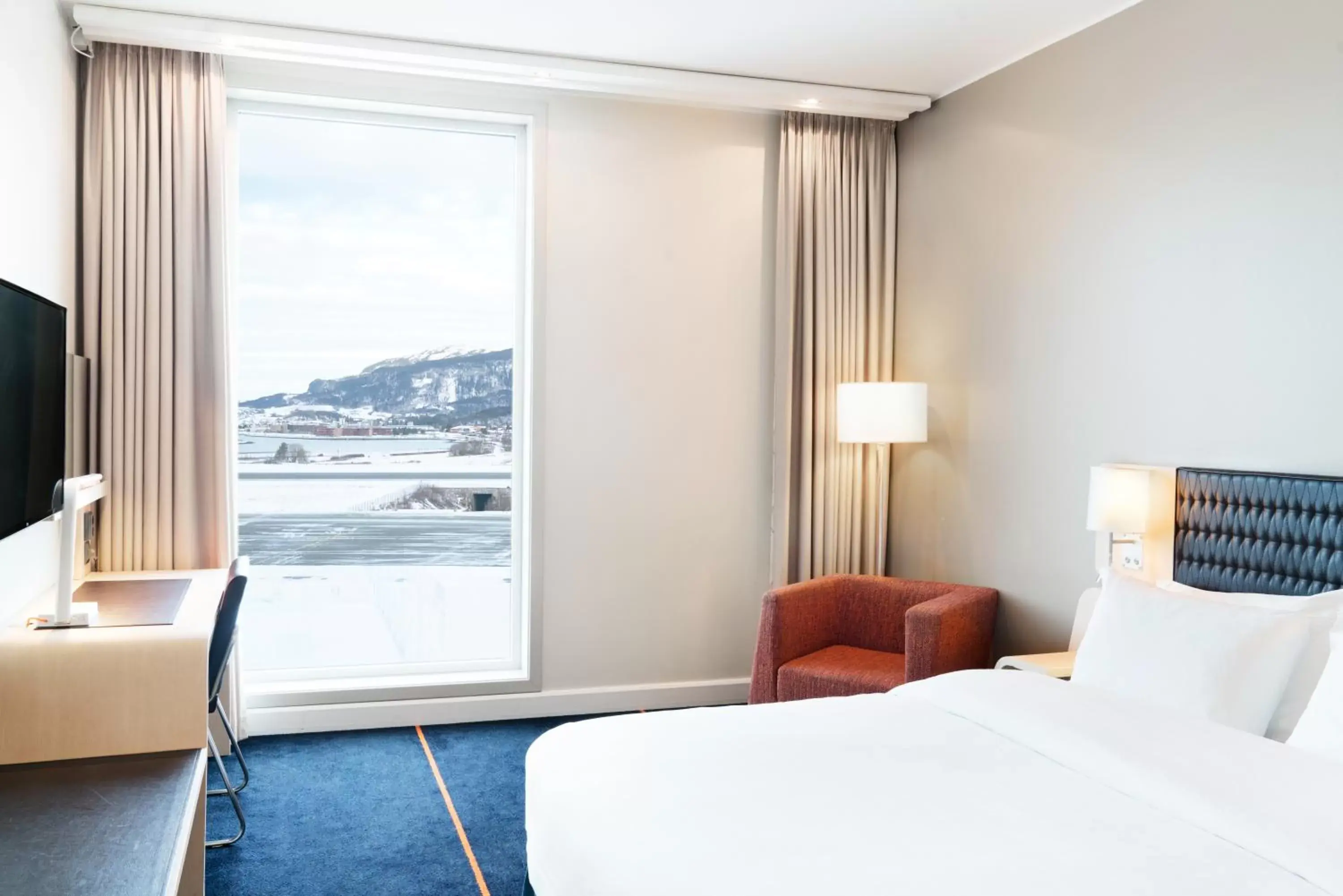 Bed in Radisson Blu Hotel, Trondheim Airport