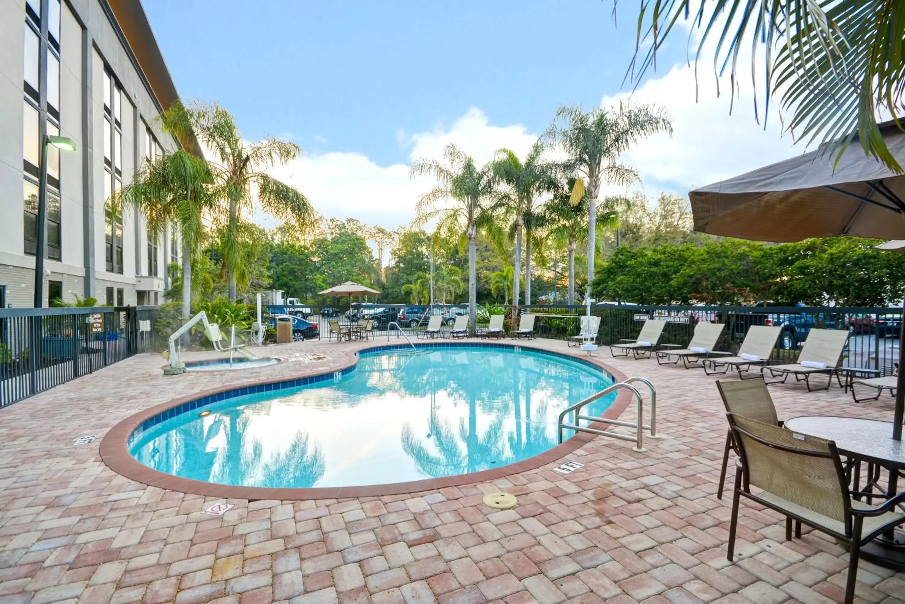 Pool view, Swimming Pool in Hampton Inn Sarasota I-75 Bee Ridge