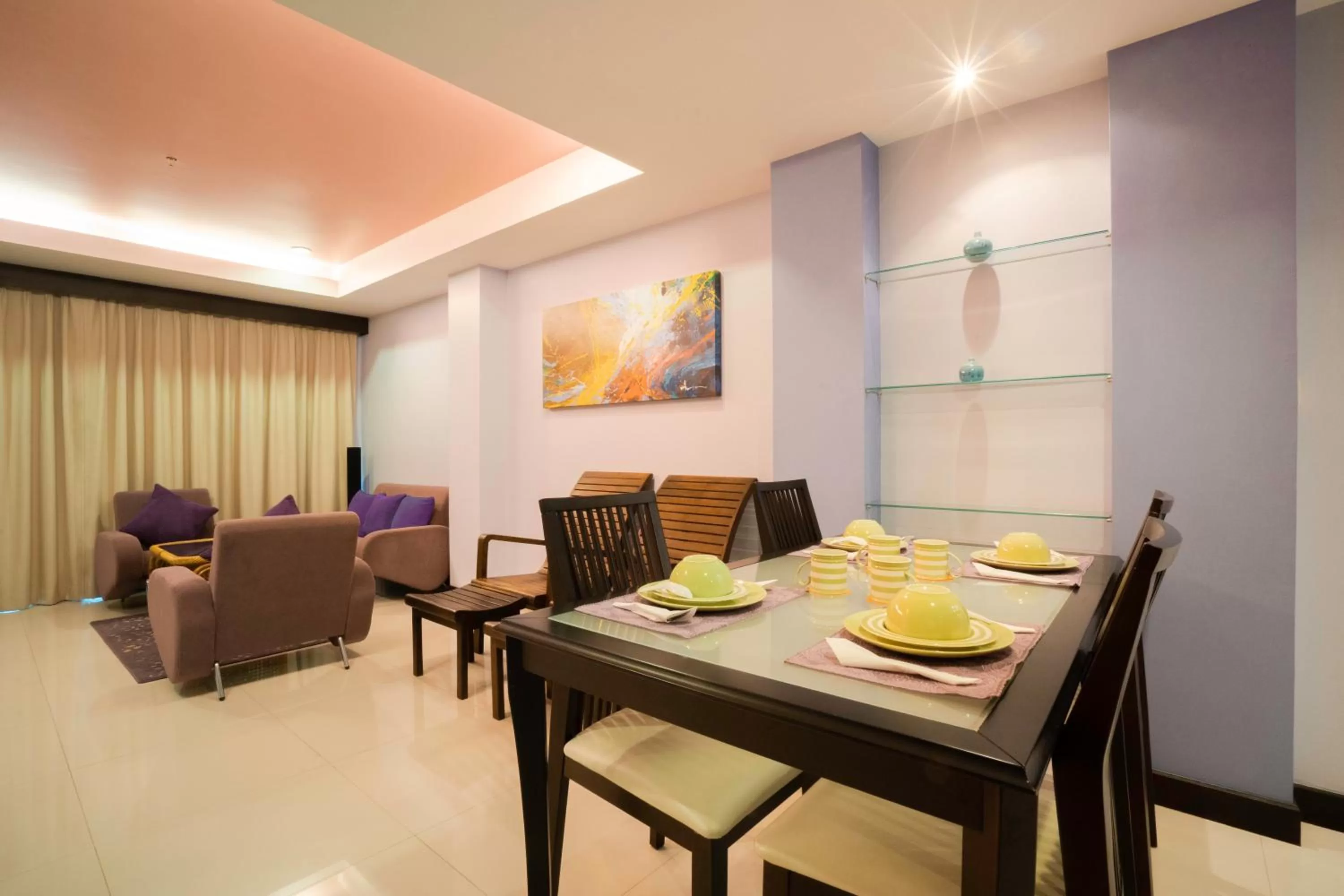 Living room in Baron Beach Hotel