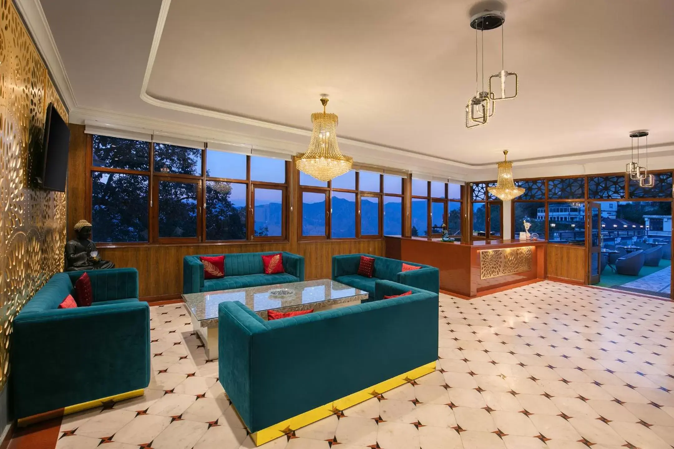 Lobby or reception in Pride Ashiyana Resort Mussoorie Lobby or reception in Pride Ashiyana Resort Mussoorie