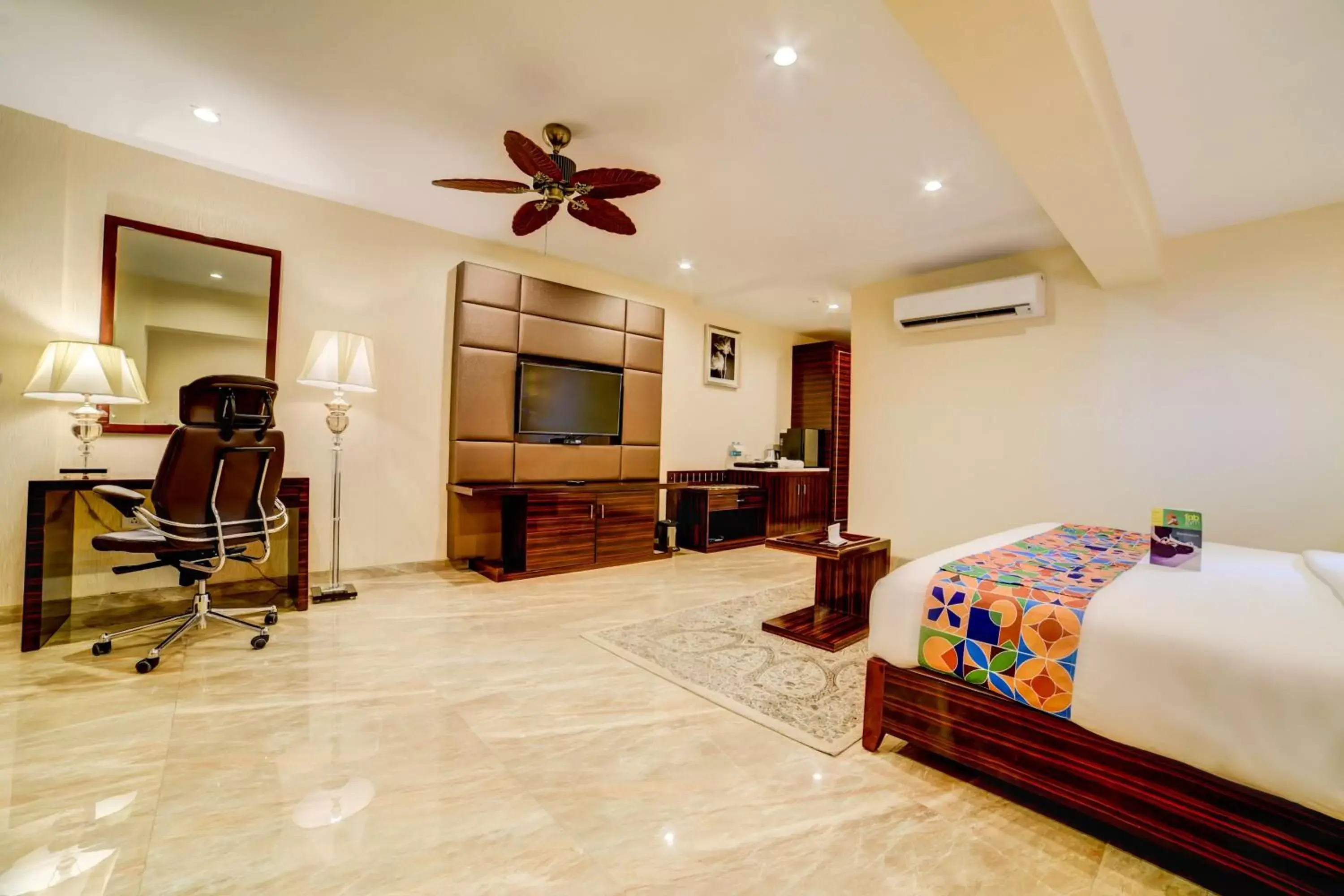 TV and multimedia in FabHotel Prime Sarala Crown With Pool, Calangute Beach