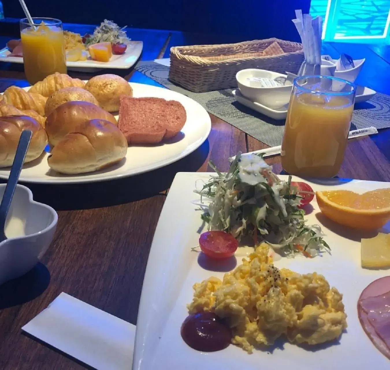 Asian breakfast in XYZ Private Spa and Seaside Resort