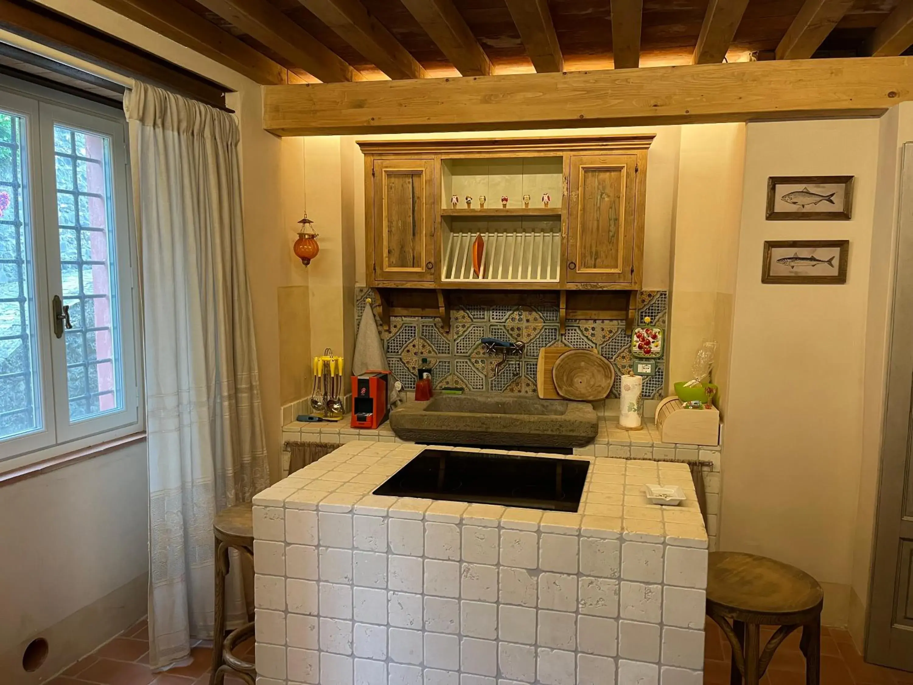 kitchen, Kitchen/Kitchenette in Hotel Villa Sermolli