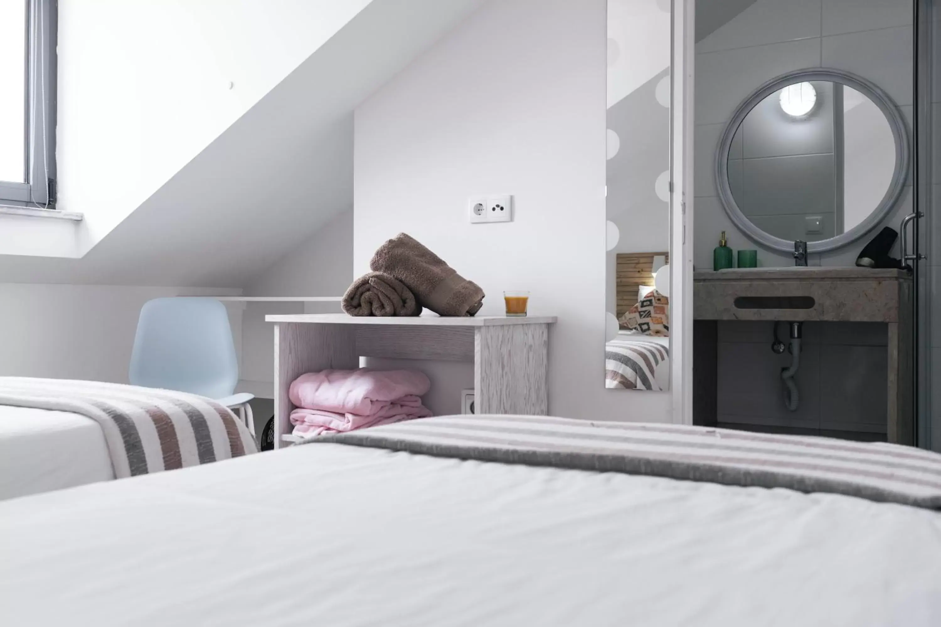 Twin Room with Bathroom in Ferrel Surf House Twin Room with Bathroom in Ferrel Surf House